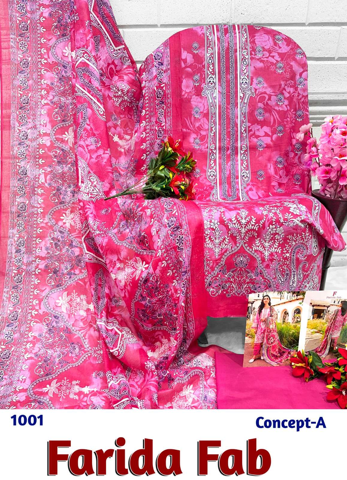 FARIDA FAB CONCEPT A COTTON DIGITAL PRINT SUIT