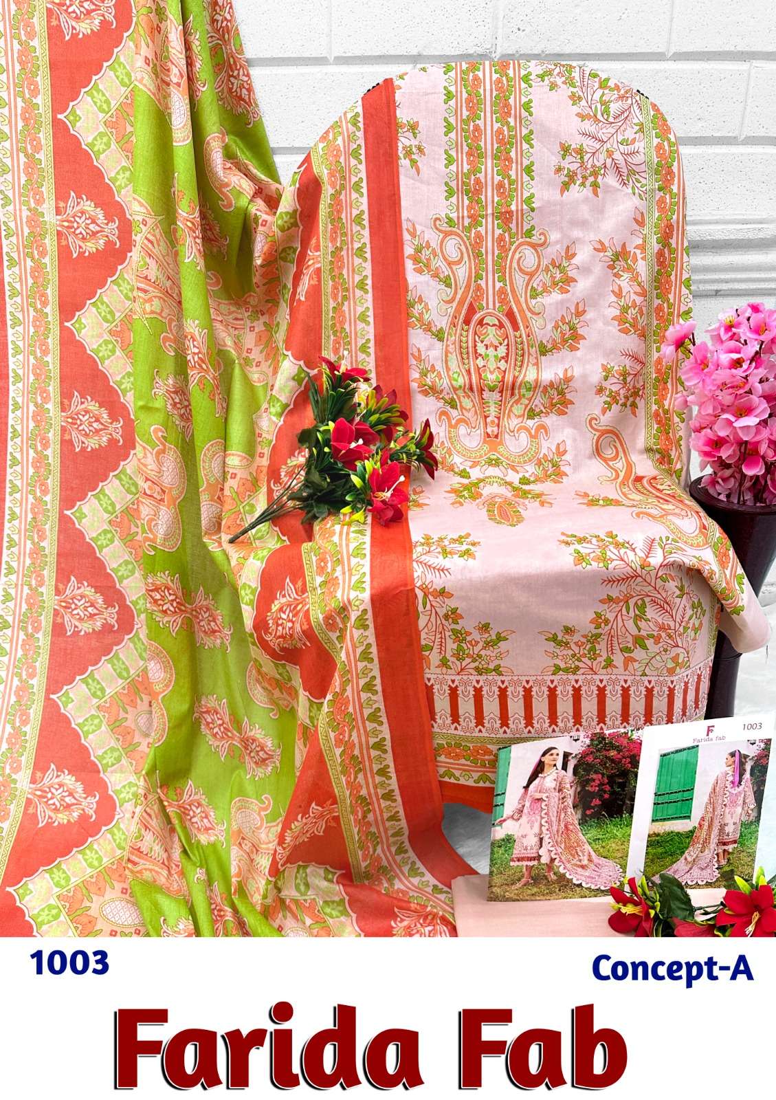 FARIDA FAB CONCEPT A COTTON DIGITAL PRINT SUIT