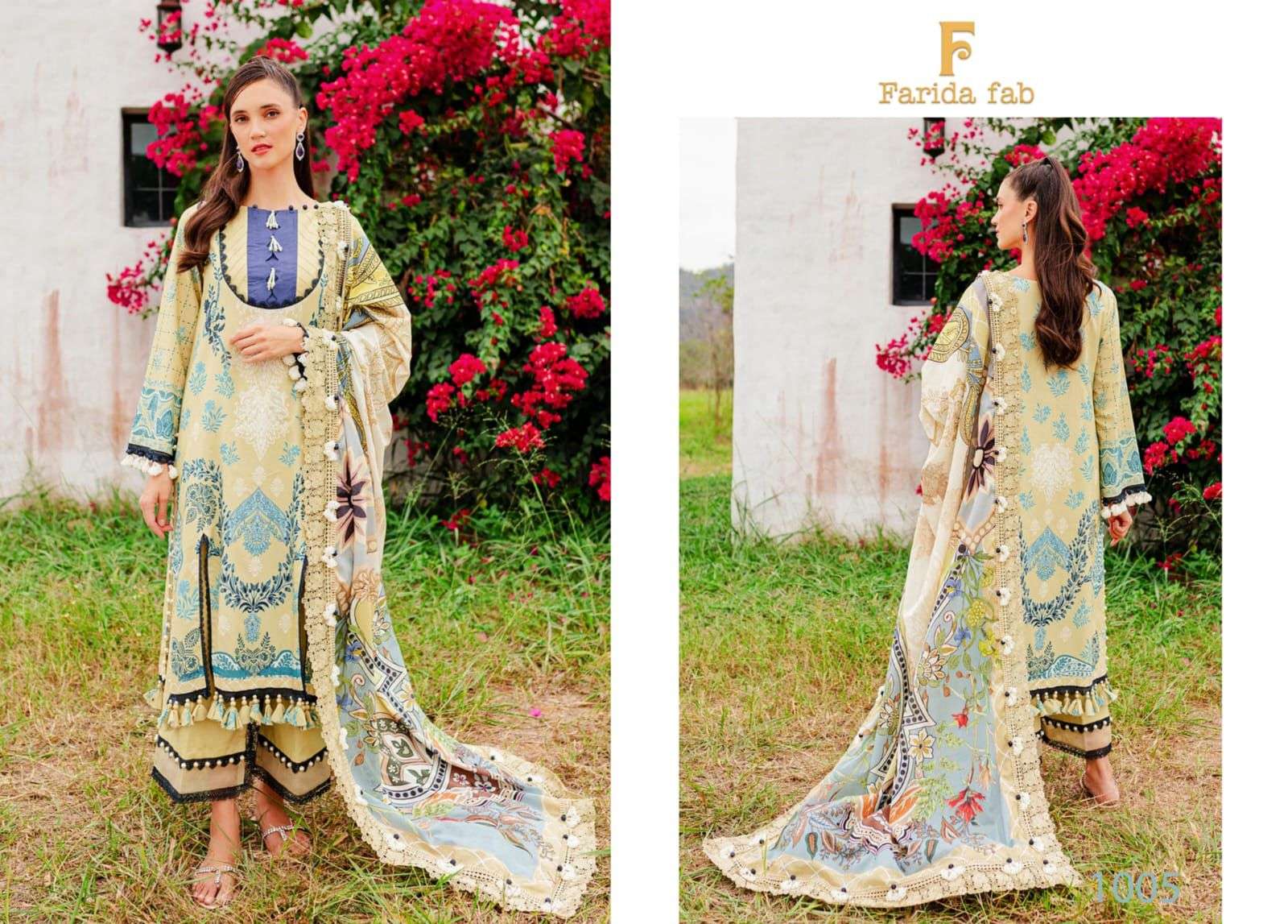 FARIDA FAB CONCEPT A COTTON DIGITAL PRINT SUIT