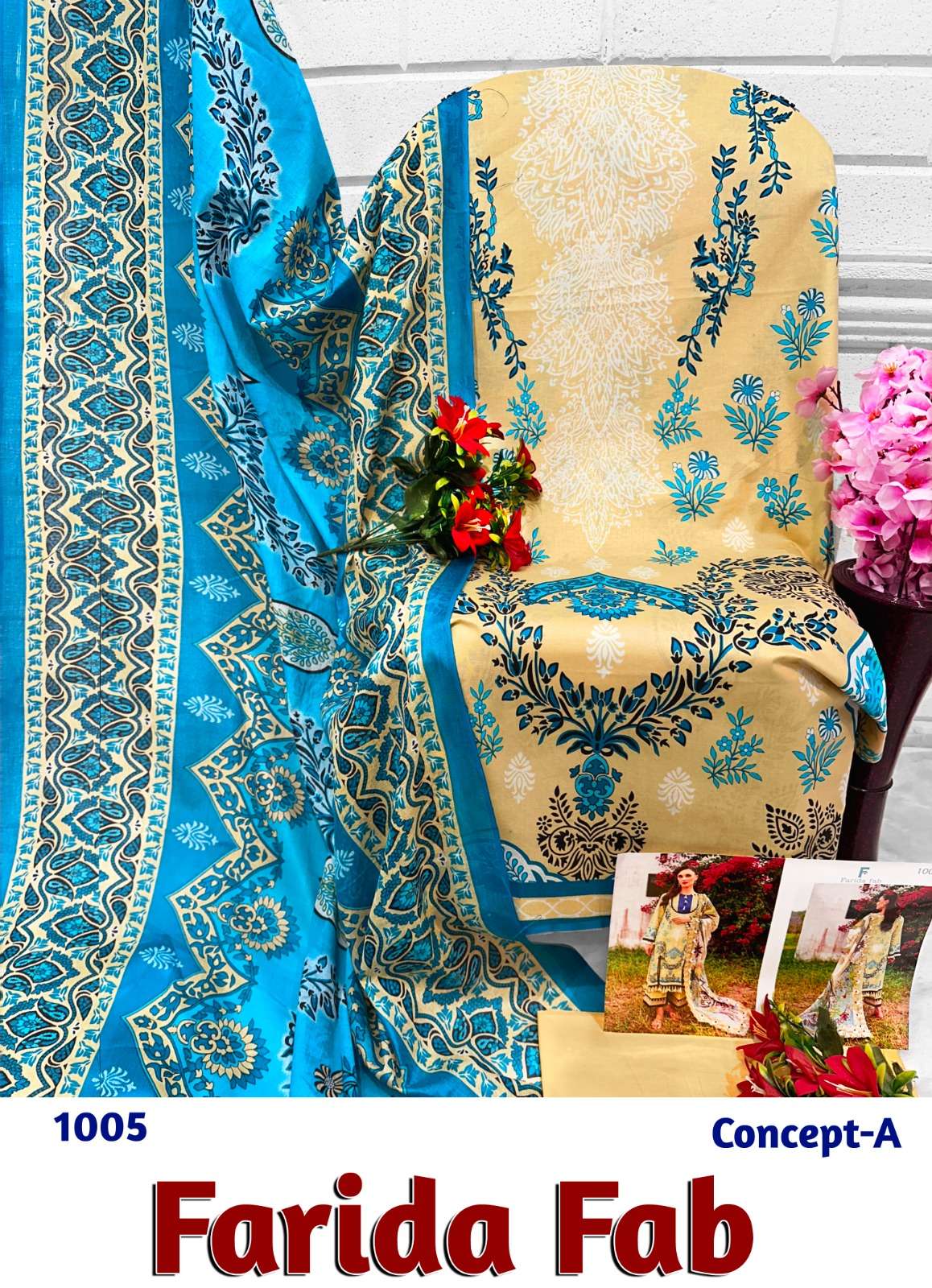 FARIDA FAB CONCEPT A COTTON DIGITAL PRINT SUIT