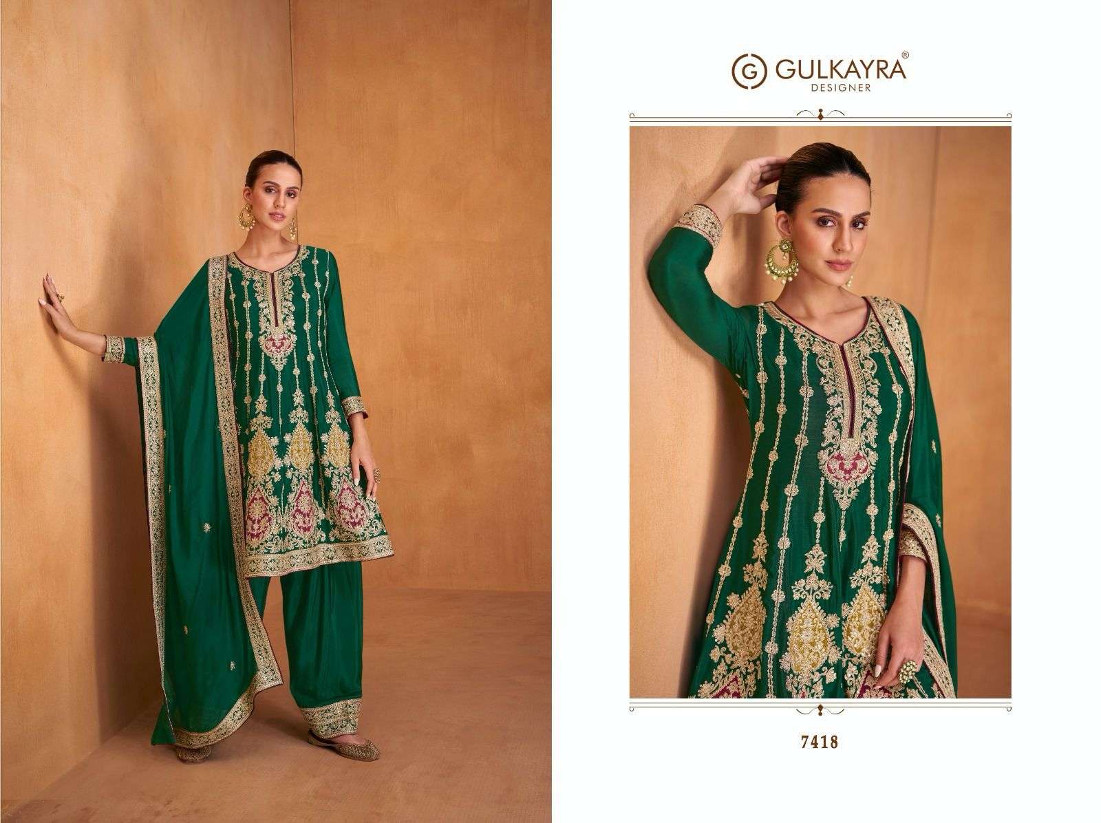 GULKAYRA DESIGNER SHYSHA HEAVY DESIGNER WEDDING WEAR SUIT