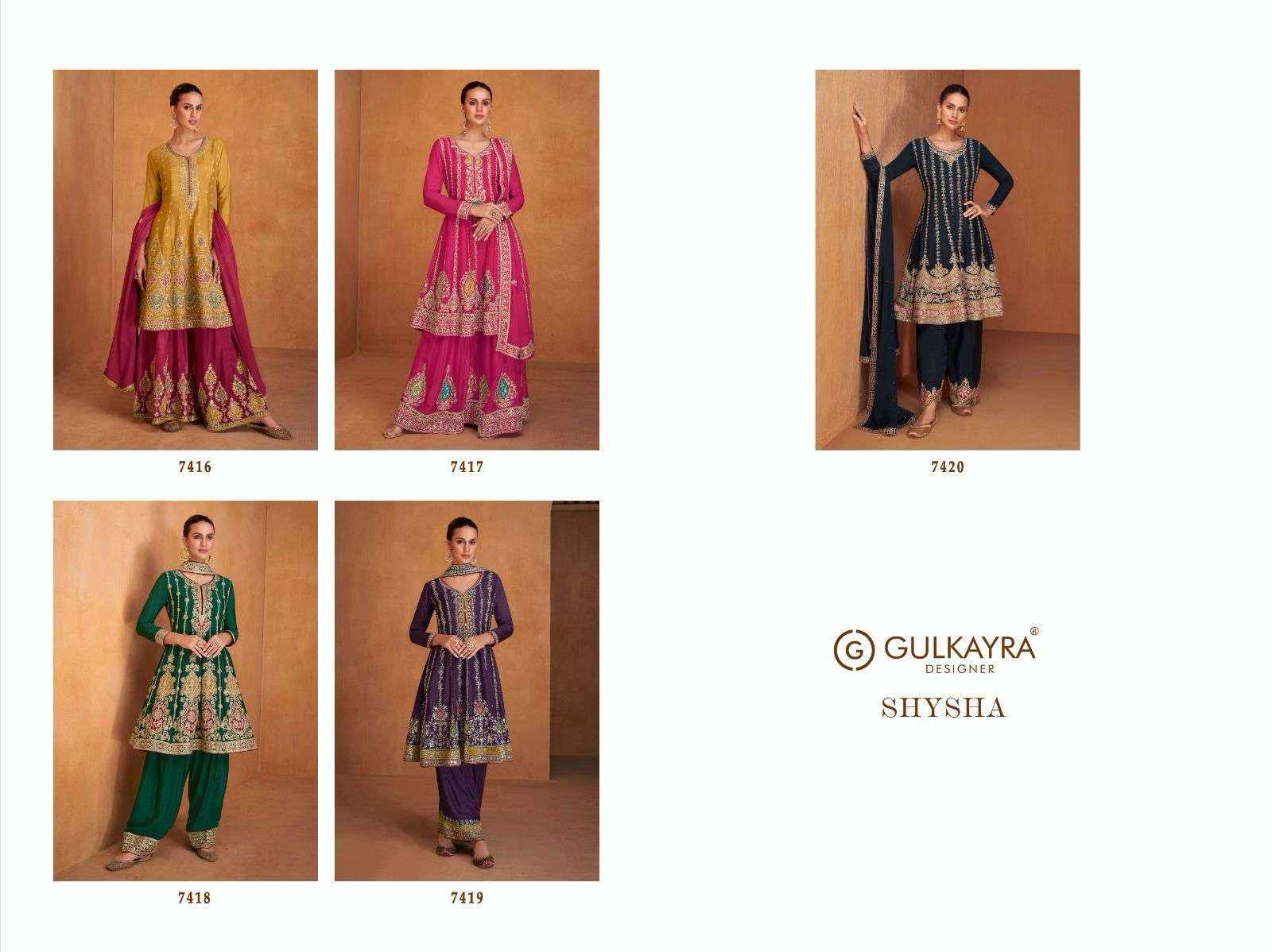 GULKAYRA DESIGNER SHYSHA HEAVY DESIGNER WEDDING WEAR SUIT