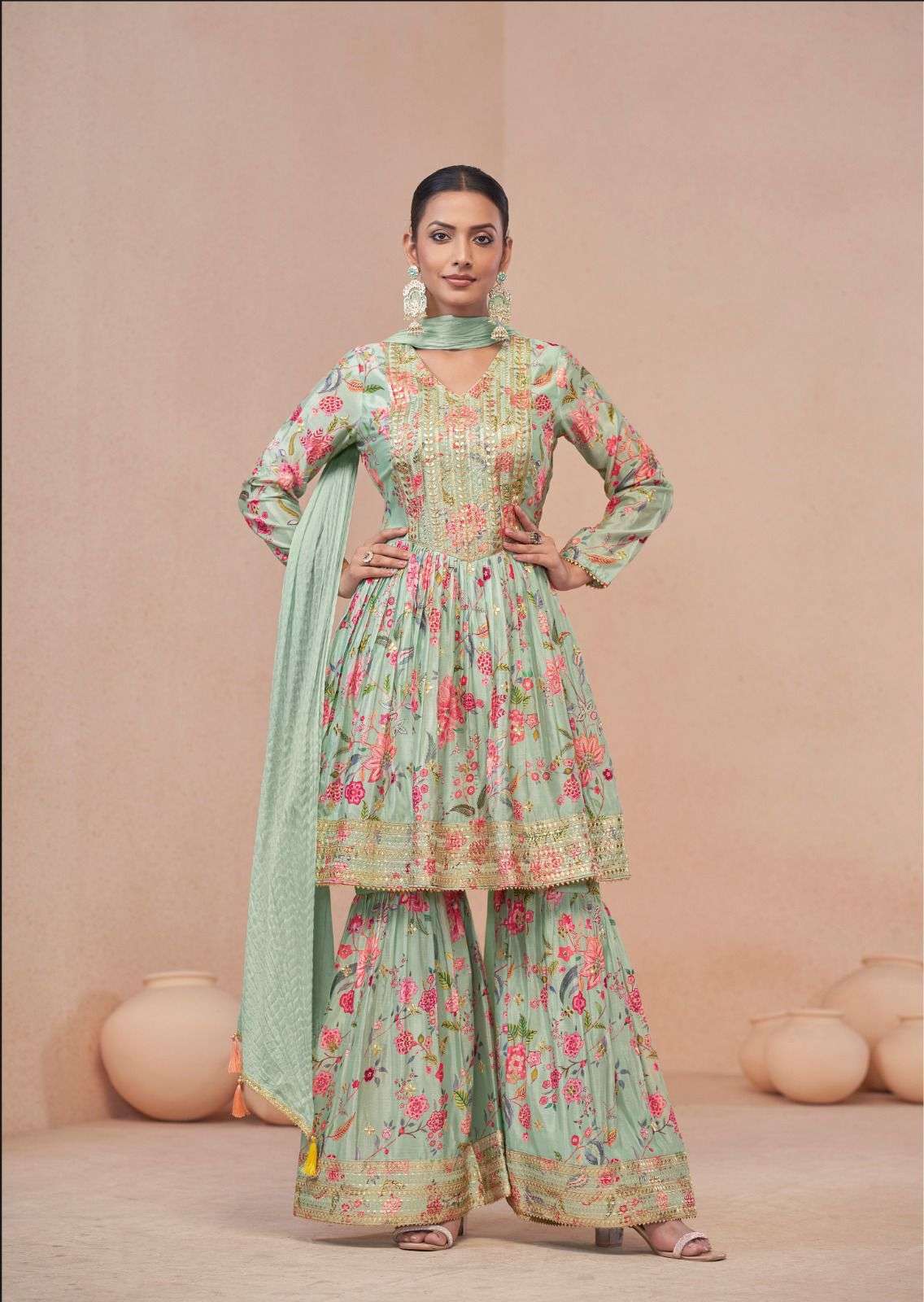 GULKAYRA DESIGNER VANSHIKA BEAUTIFUL DESIGNER SHARARA SUIT