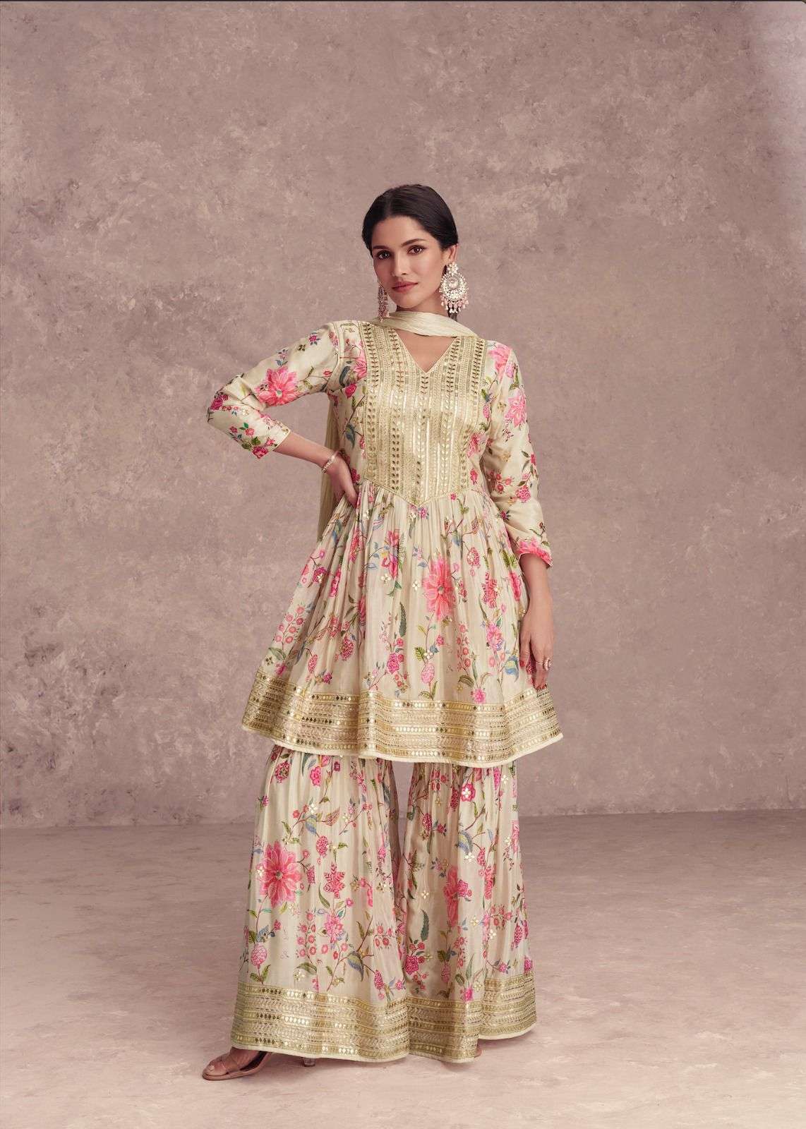 GULKAYRA DESIGNER VANSHIKA BEAUTIFUL DESIGNER SHARARA SUIT