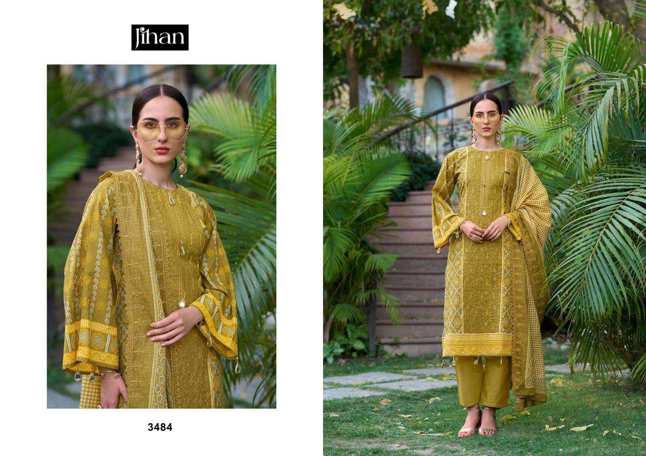 JIHAN BIN SAEED LAWN COLLECTION VOL 12 LAWN SALWAR KAMEEZ 