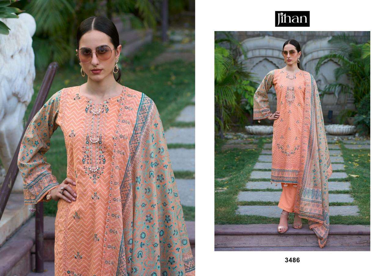 JIHAN BIN SAEED LAWN COLLECTION VOL 12 LAWN SALWAR KAMEEZ 