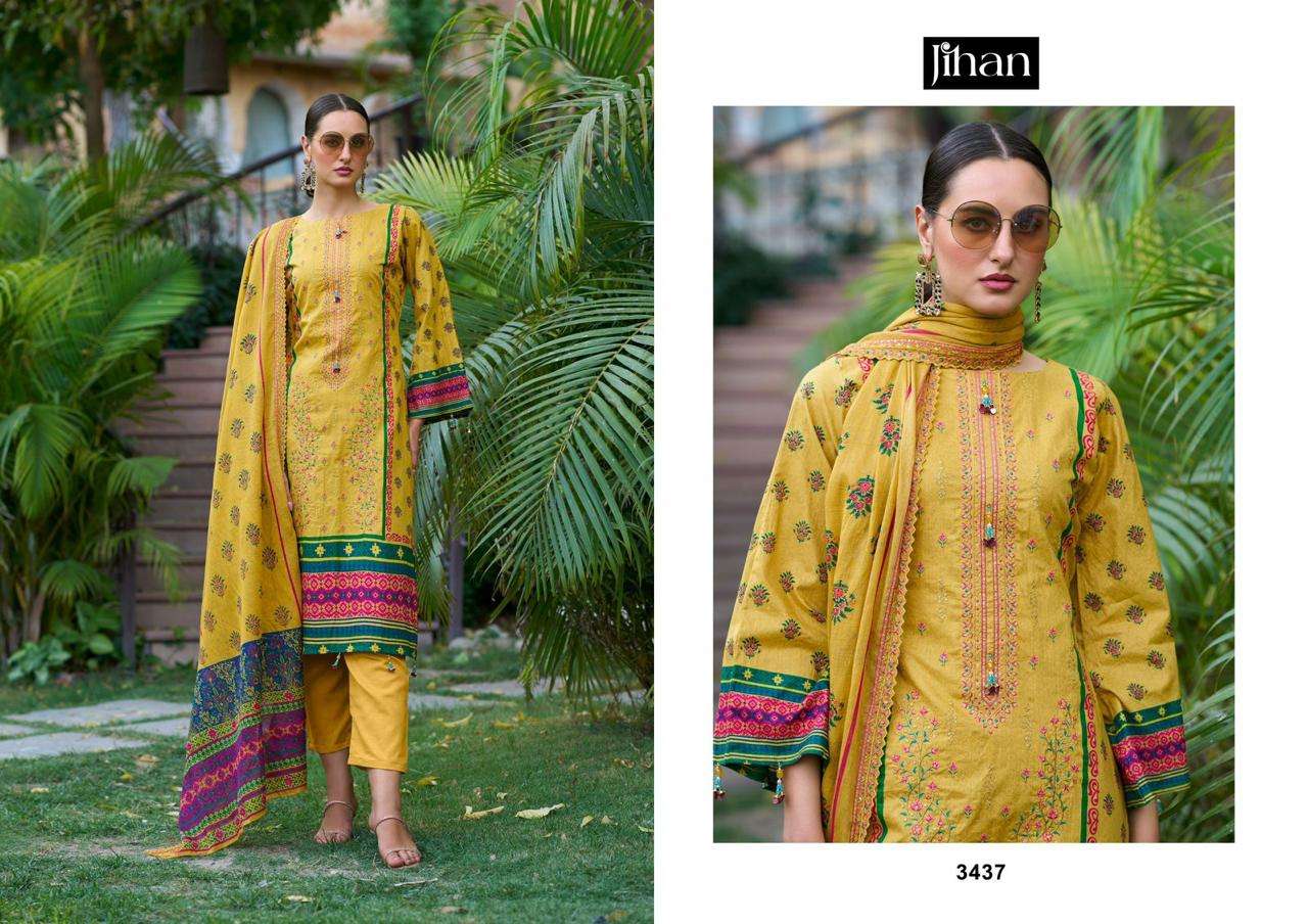 JIHAN BIN SAEED LAWN COLLECTION VOL 12 LAWN SALWAR KAMEEZ 
