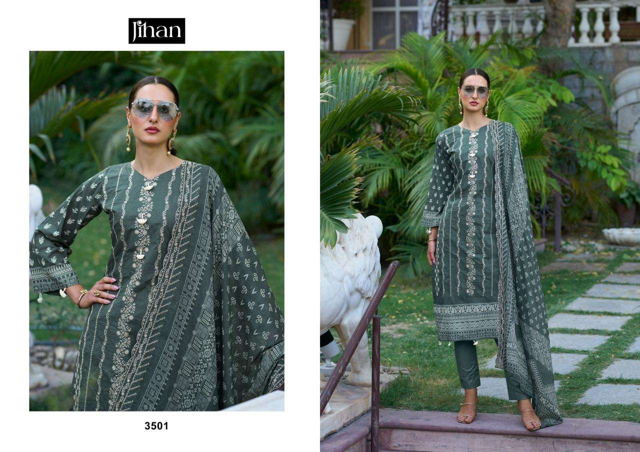JIHAN BIN SAEED LAWN COLLECTION VOL 12 LAWN SALWAR KAMEEZ 
