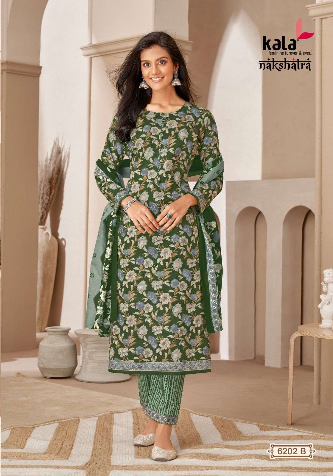 KALA FASHION NAKSHATRA VOL 2 COTTON BATIK PRINT DRESS