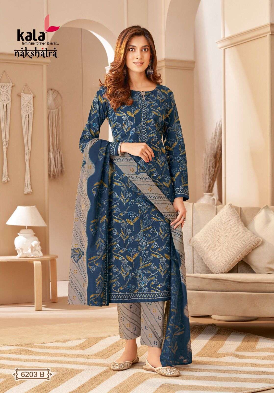 KALA FASHION NAKSHATRA VOL 2 COTTON BATIK PRINT DRESS