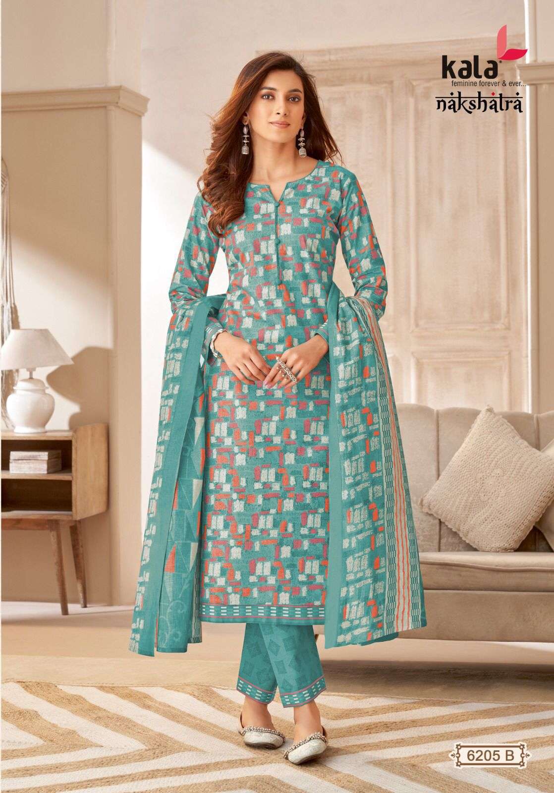 KALA FASHION NAKSHATRA VOL 2 COTTON BATIK PRINT DRESS