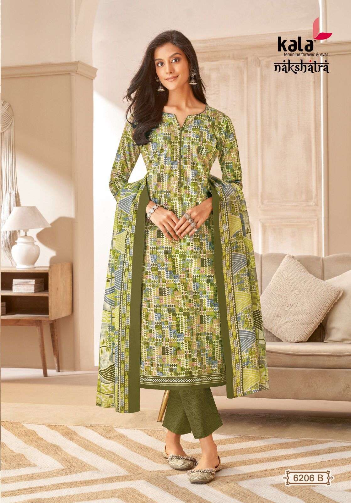 KALA FASHION NAKSHATRA VOL 2 COTTON BATIK PRINT DRESS