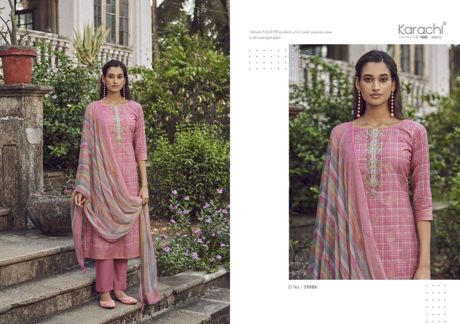 KARACHI PRINTS MAAHI LAWN COTTON PRINT WITH FANCY WORK SUIT