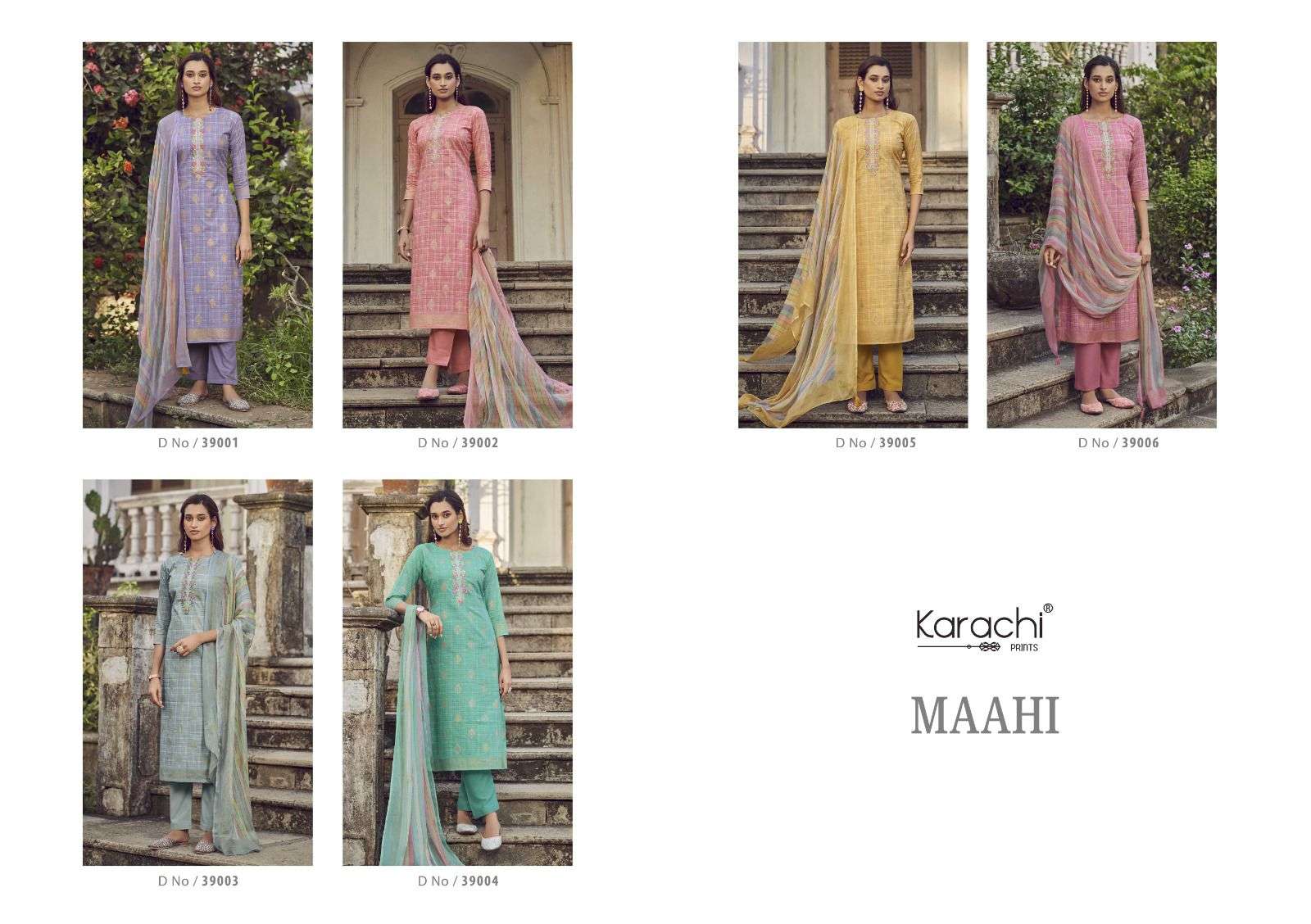KARACHI PRINTS MAAHI LAWN COTTON PRINT WITH FANCY WORK SUIT