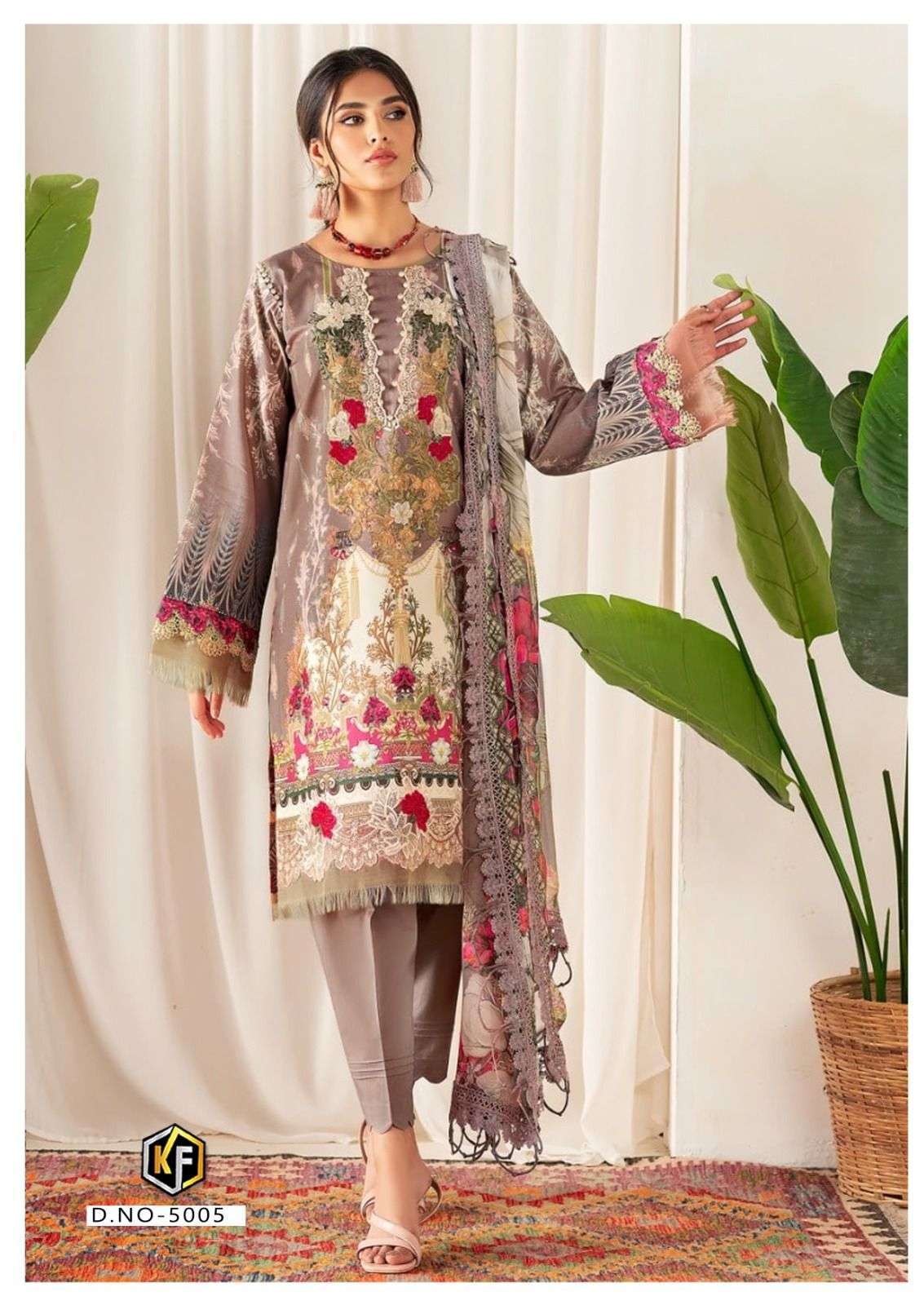 KEVAL FAB RANGREZ VOL 5 COTTON DIGITAL KARACHI PRINT SUIT