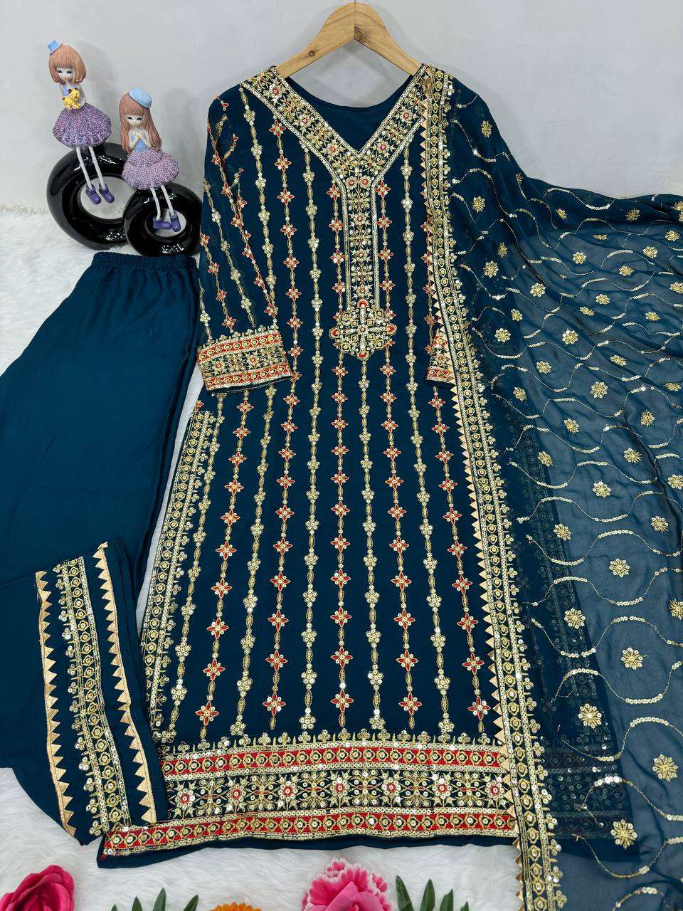 KF 1648 KURTI PLAZZO SET