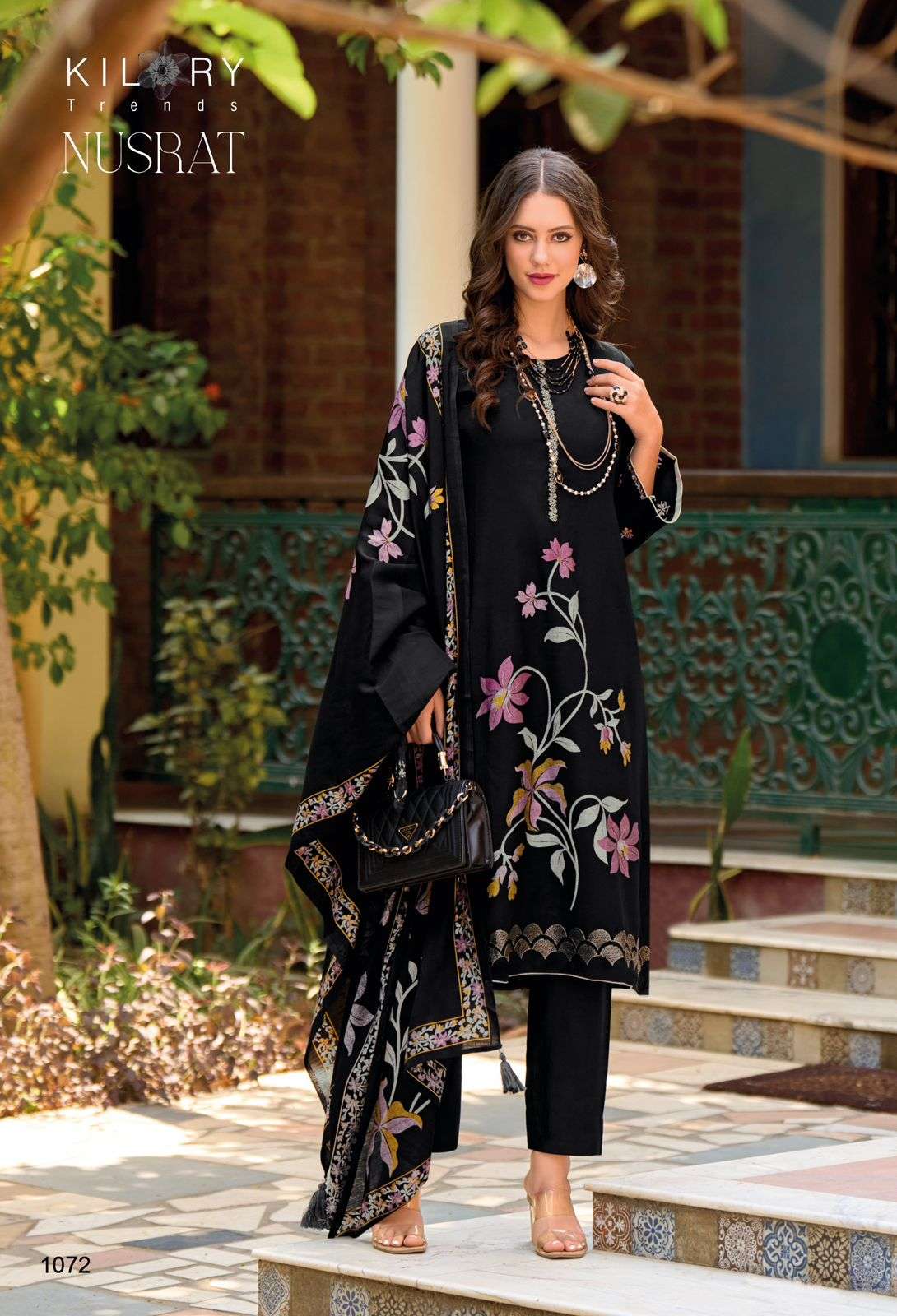 KILORY TRENDZ NUSRAT VISCOSE FANCY EMBROIDERY WORK SUIT