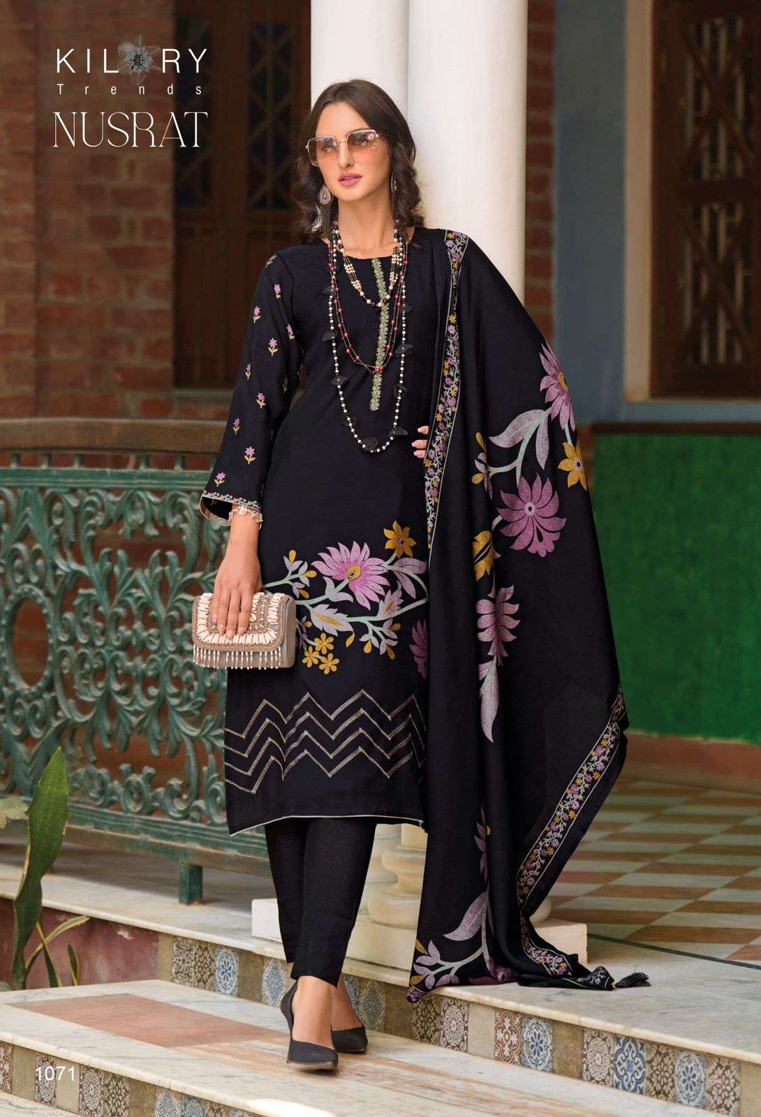 KILORY TRENDZ NUSRAT VISCOSE FANCY EMBROIDERY WORK SUIT
