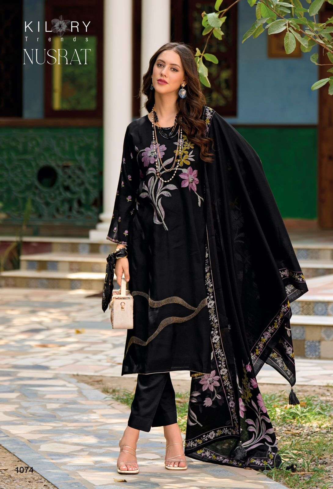 KILORY TRENDZ NUSRAT VISCOSE FANCY EMBROIDERY WORK SUIT