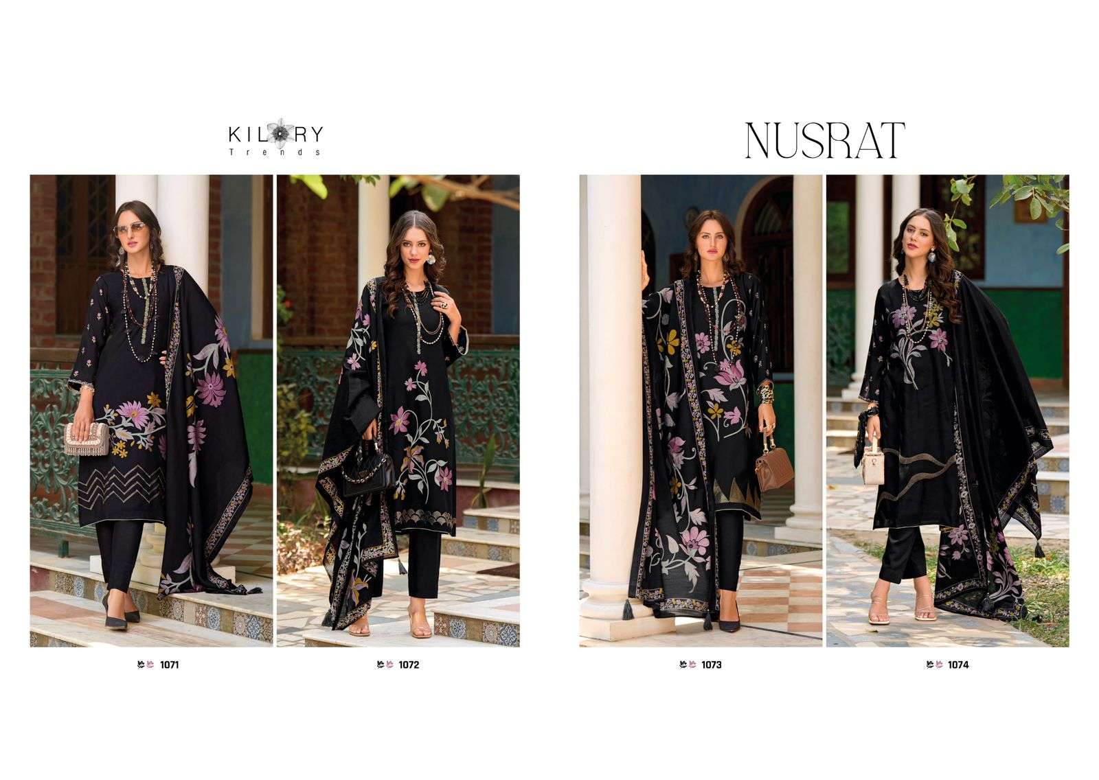 KILORY TRENDZ NUSRAT VISCOSE FANCY EMBROIDERY WORK SUIT