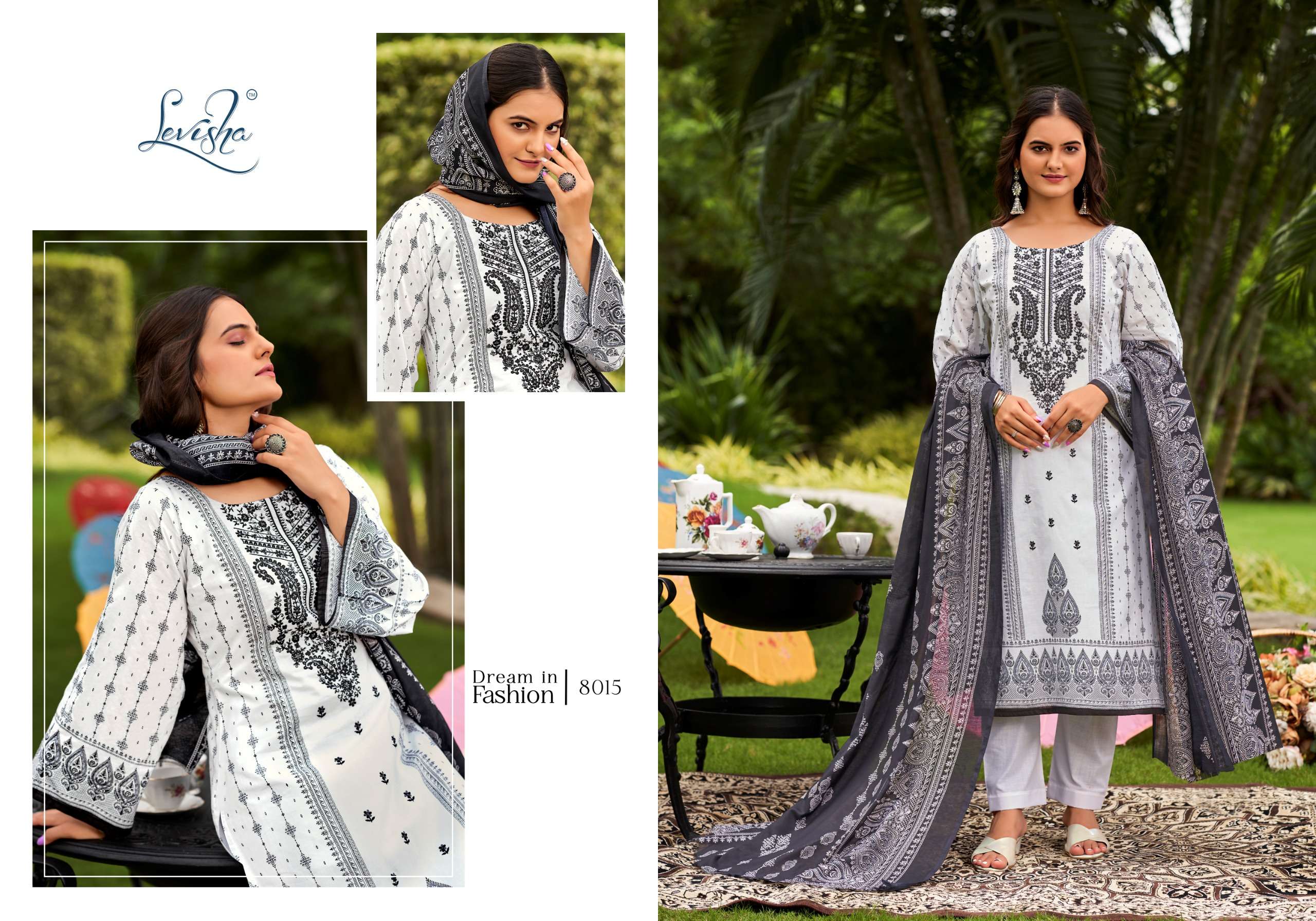 LEVISHA NAIRA NX VOL 8 COTTON DIGITAL PRINT WITH FANCY WORK SUIT