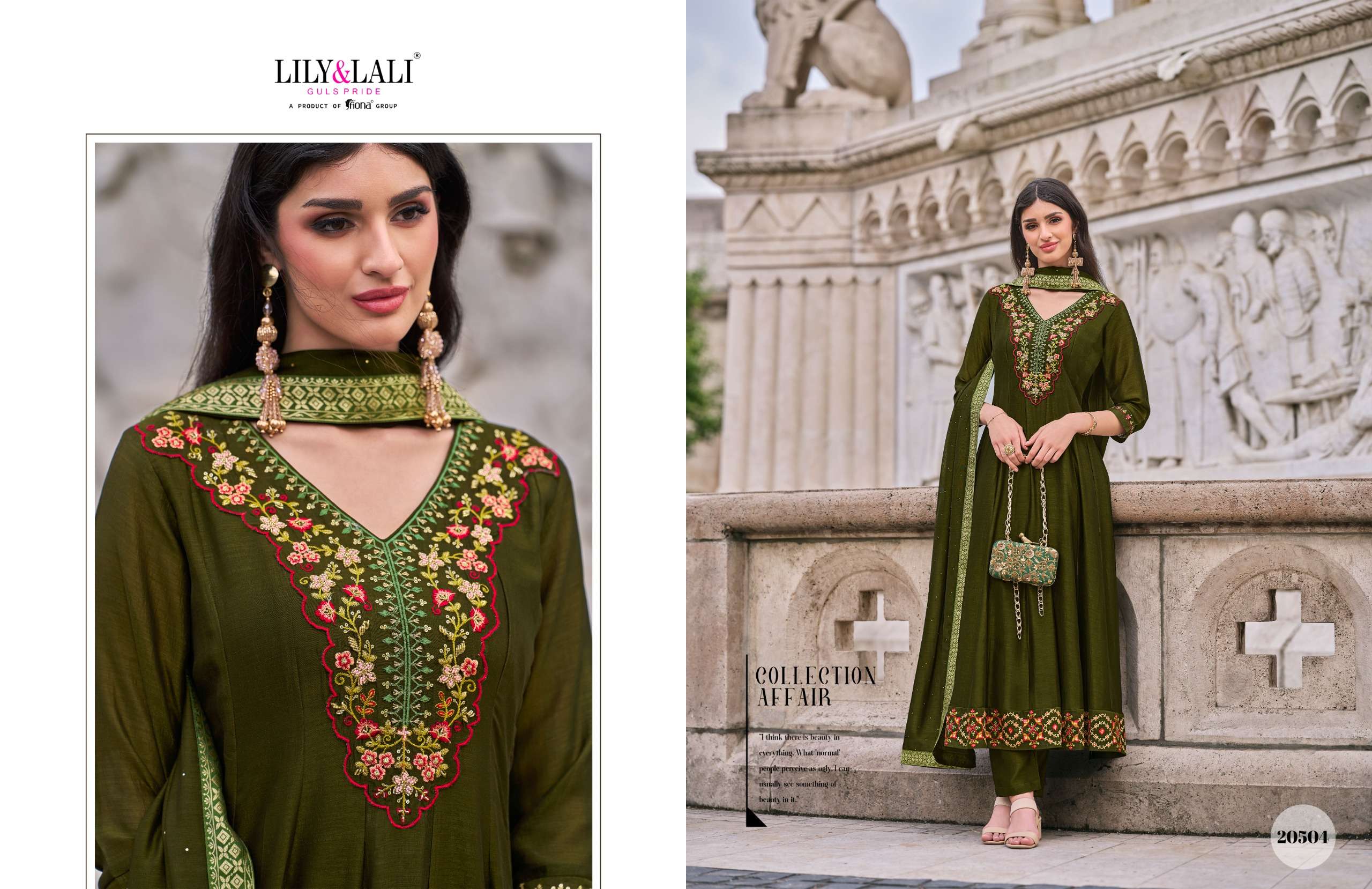 LILY AND LALI BIBBOJAAN SILK DESIGNER PARTY WEAR SUIT