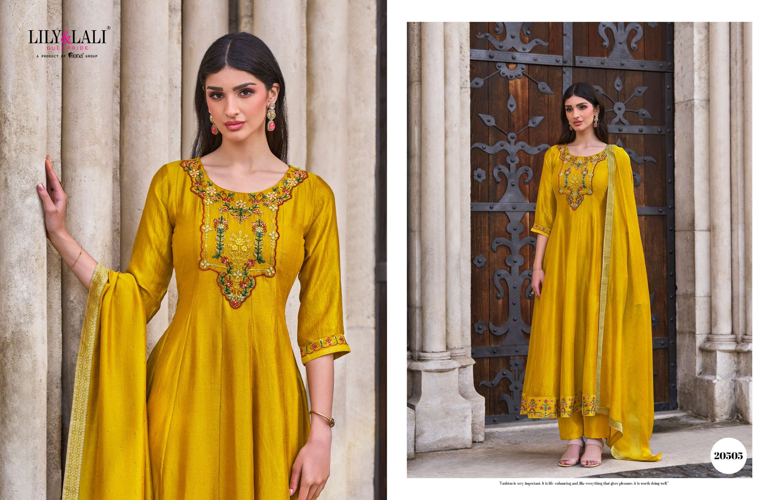 LILY AND LALI BIBBOJAAN SILK DESIGNER PARTY WEAR SUIT