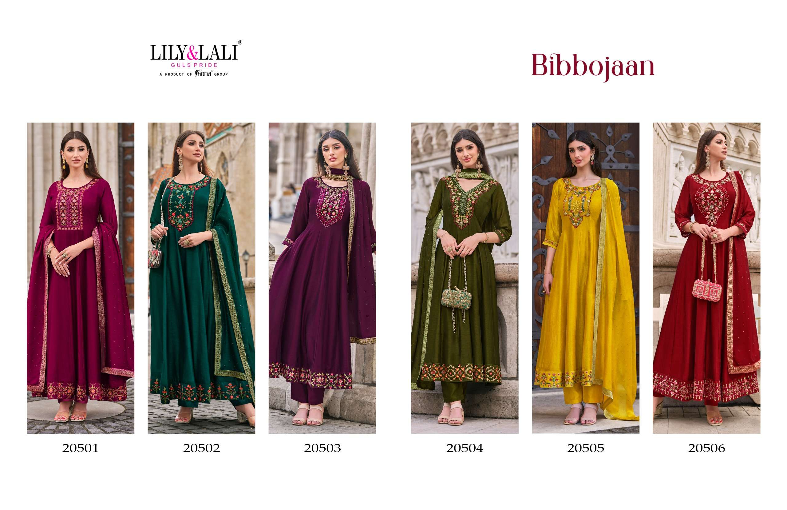LILY AND LALI BIBBOJAAN SILK DESIGNER PARTY WEAR SUIT