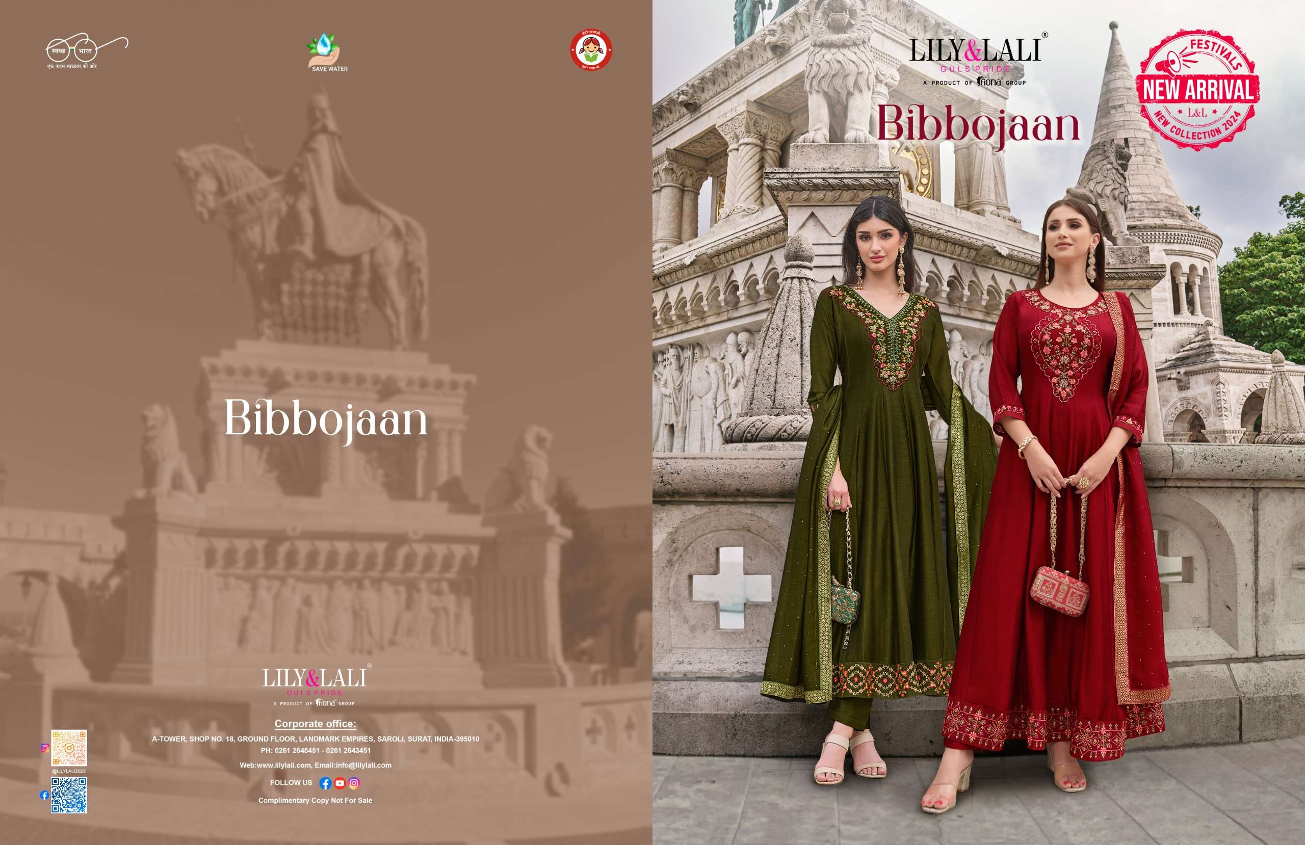 LILY AND LALI BIBBOJAAN SILK DESIGNER PARTY WEAR SUIT