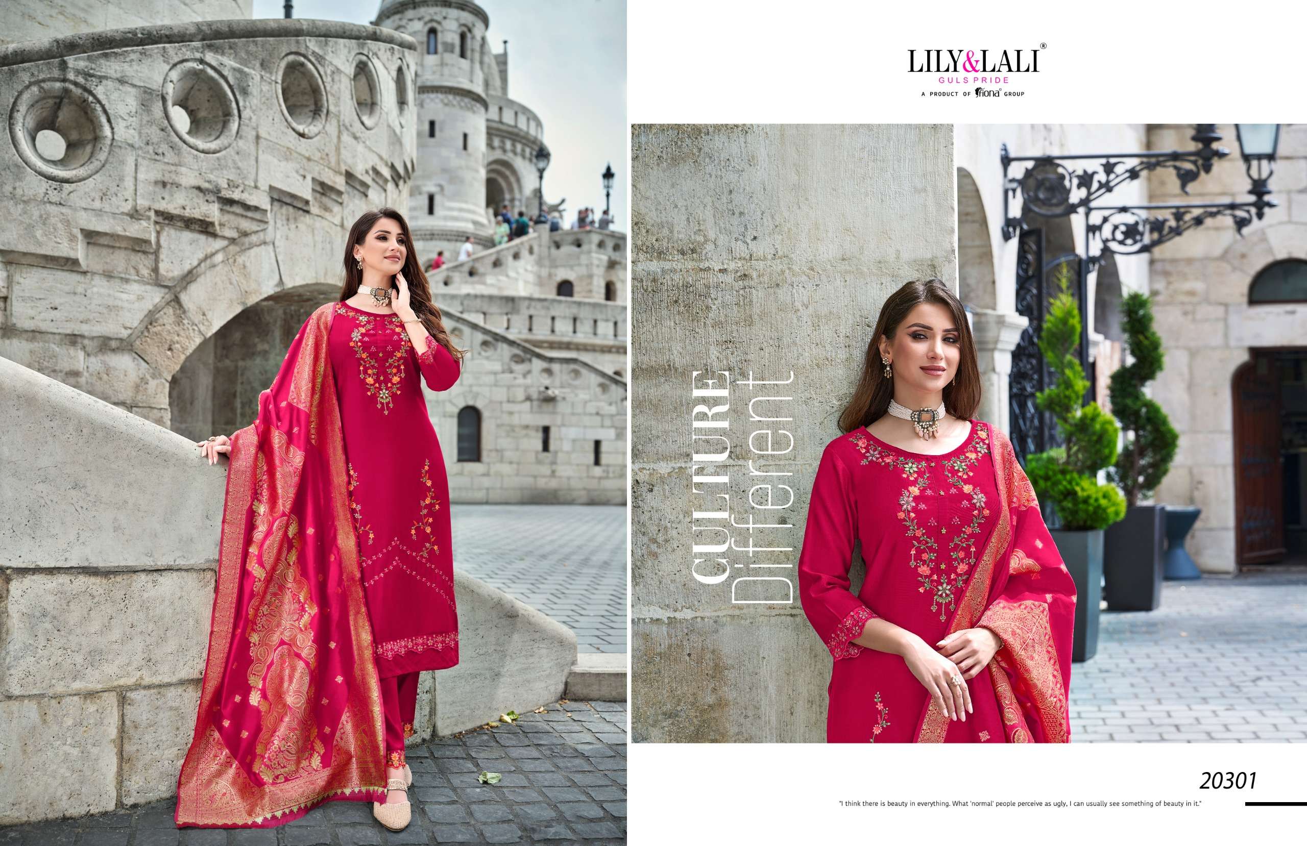 LILY AND LALI HASMEENA VOL 3 VISCOSE FANCY DESIGNER KURTI COMBO SET