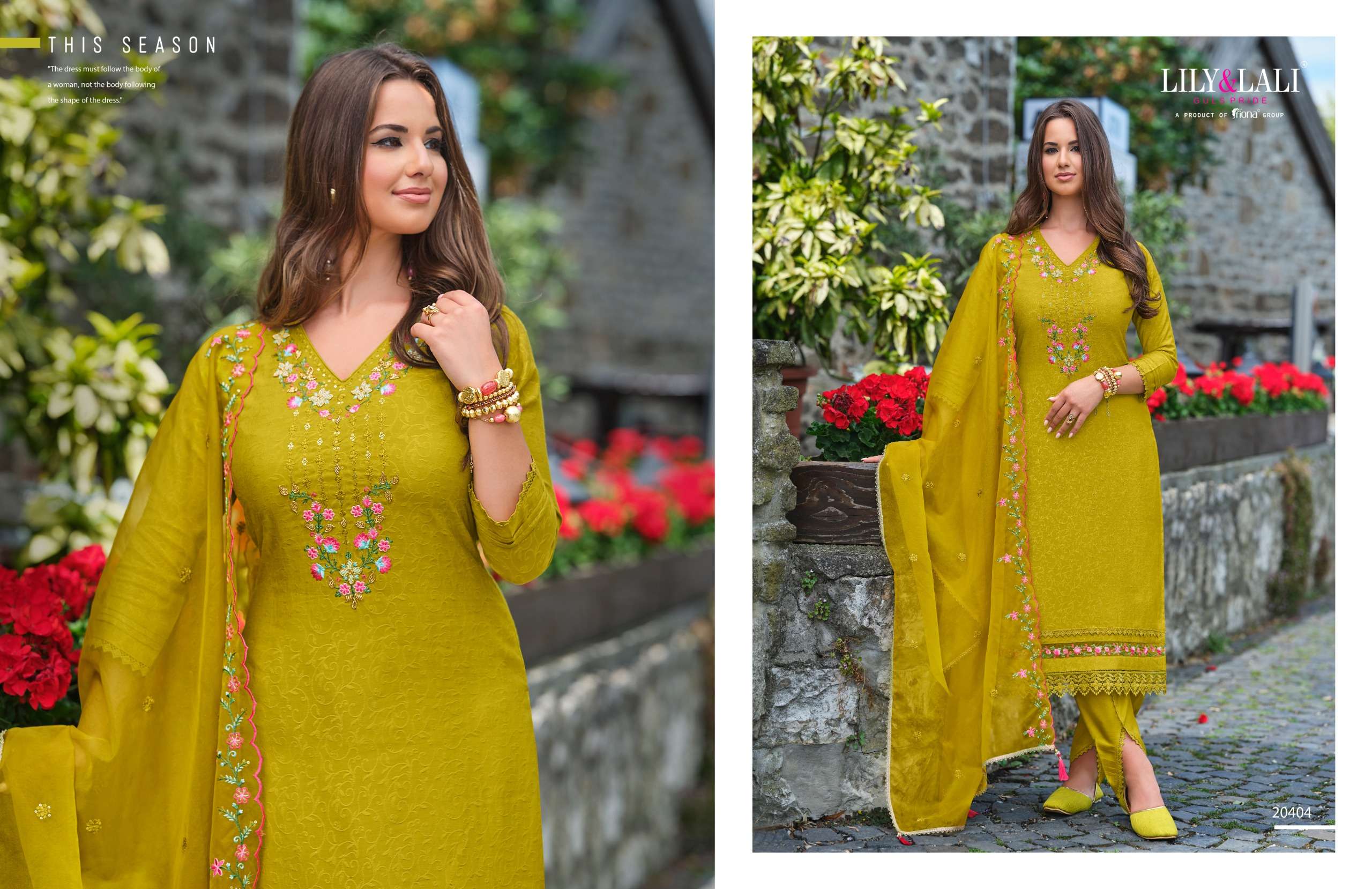 LILY AND LALI MIRAAN VOL 2 VISCOSE SILK BEAUTIFUL DESIGNER SUIT