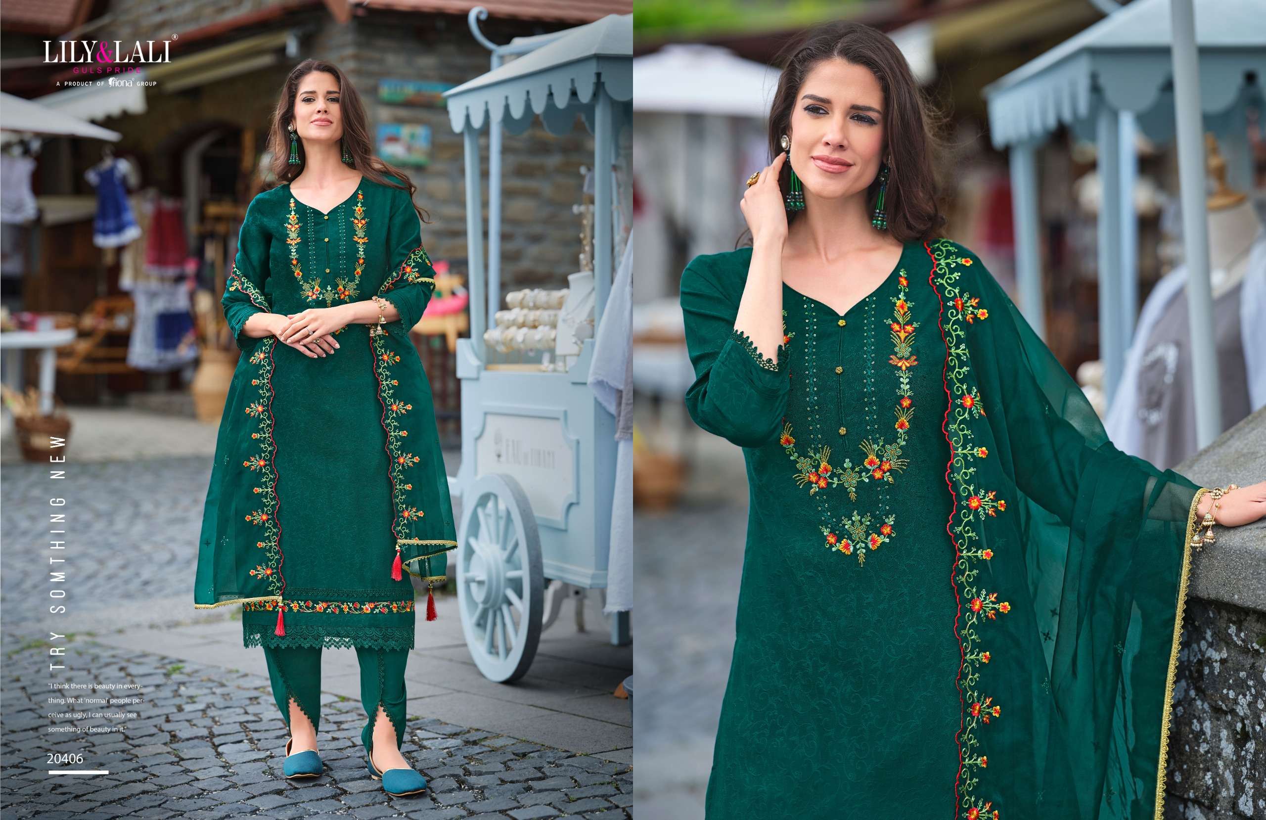 LILY AND LALI MIRAAN VOL 2 VISCOSE SILK BEAUTIFUL DESIGNER SUIT