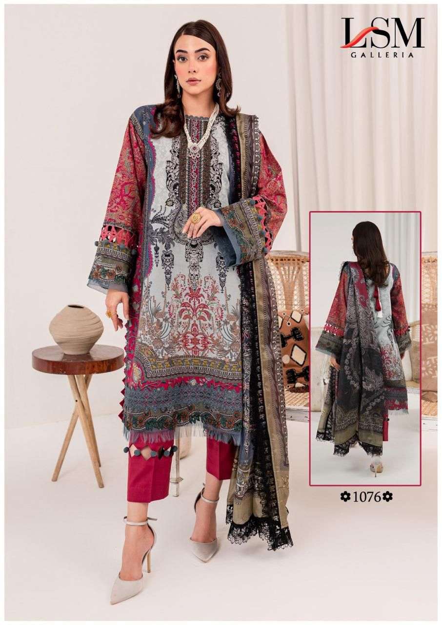LSM GALLERIA PARIAN DREAM VOL 8 READY MADE LAWN COTTON SUIT