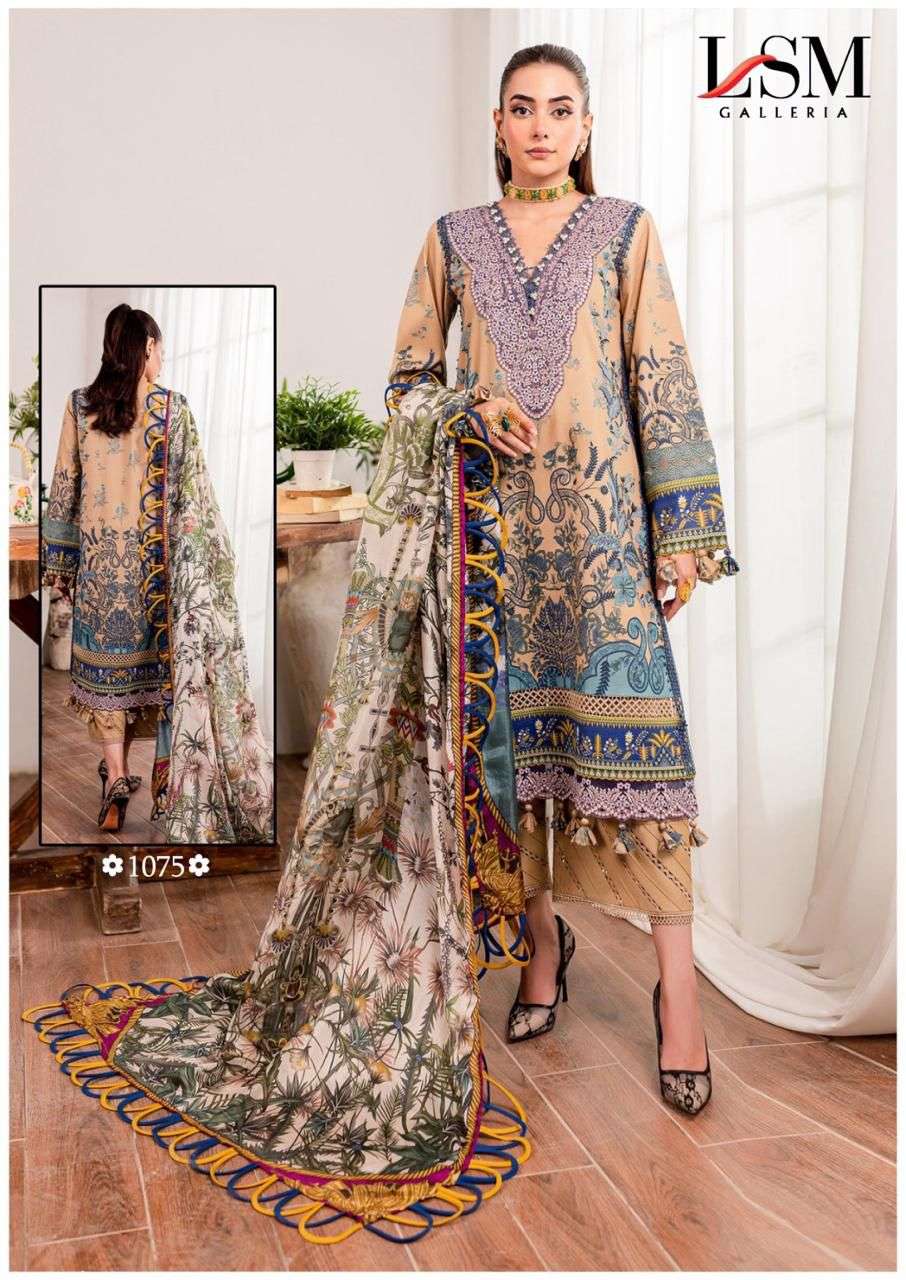LSM GALLERIA PARIAN DREAM VOL 8 READY MADE LAWN COTTON SUIT