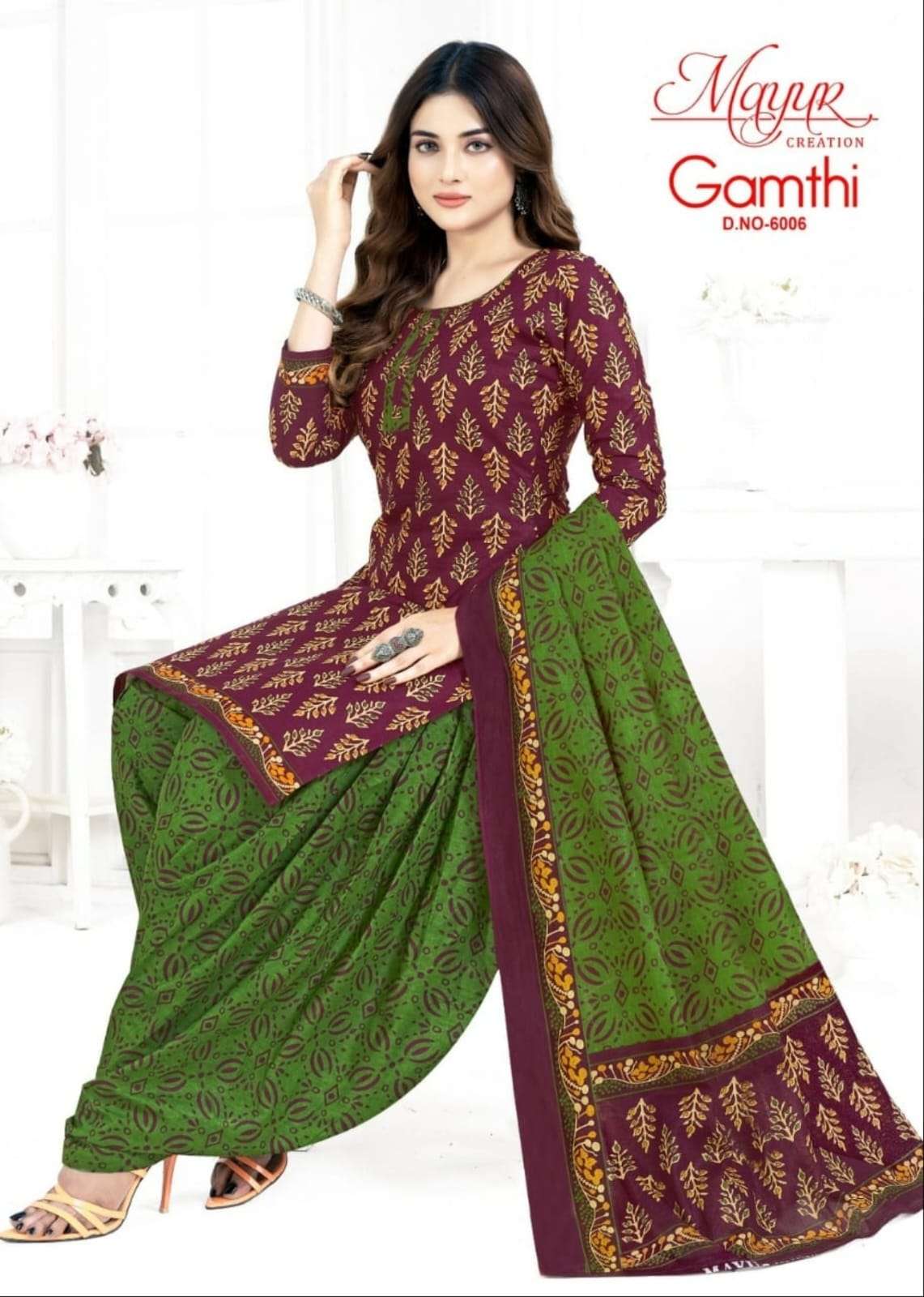 MAYUR CREATION GAMTHI VOL 6 COTTON PRINT DRESS 