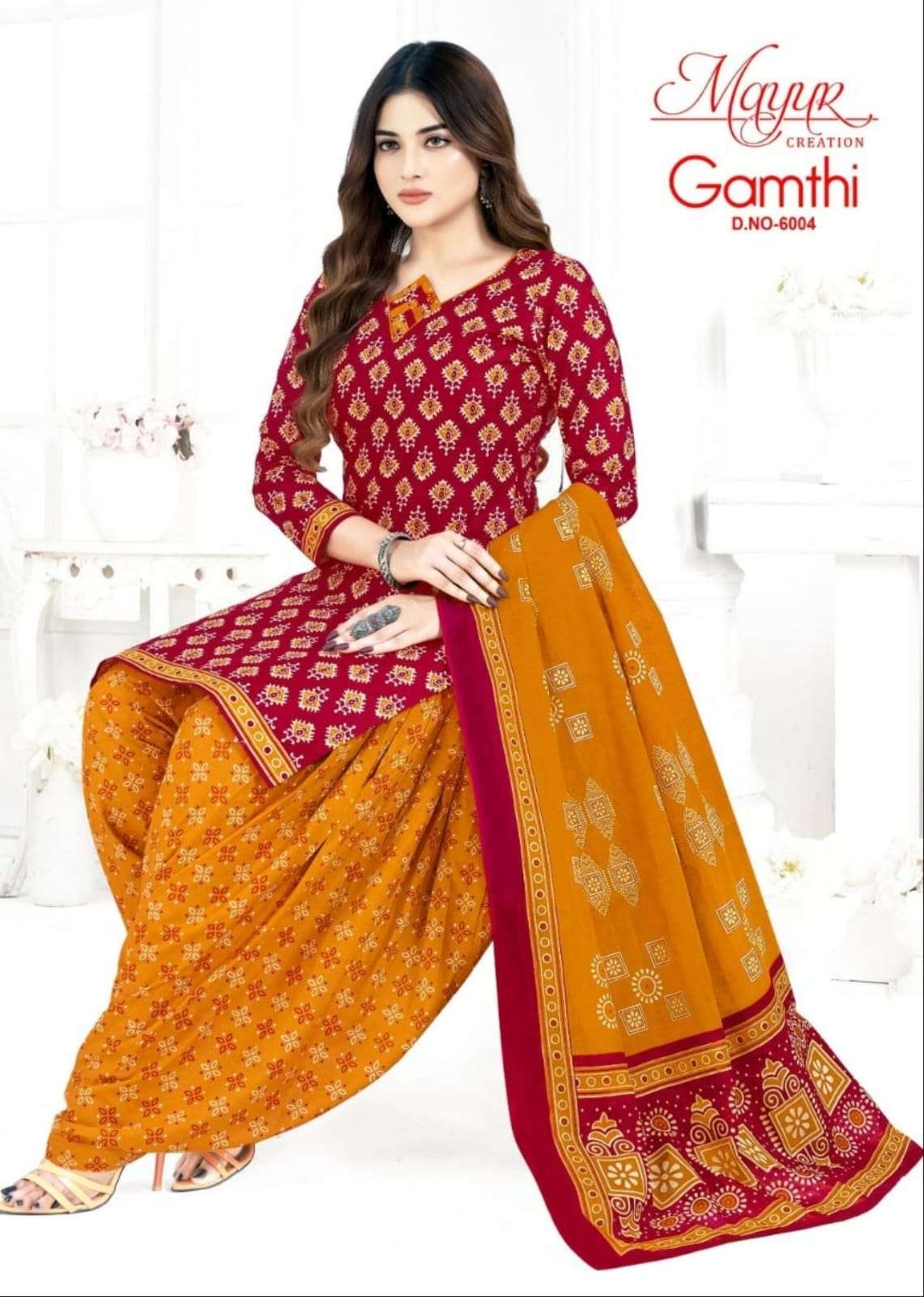 MAYUR CREATION GAMTHI VOL 6 COTTON PRINT DRESS 