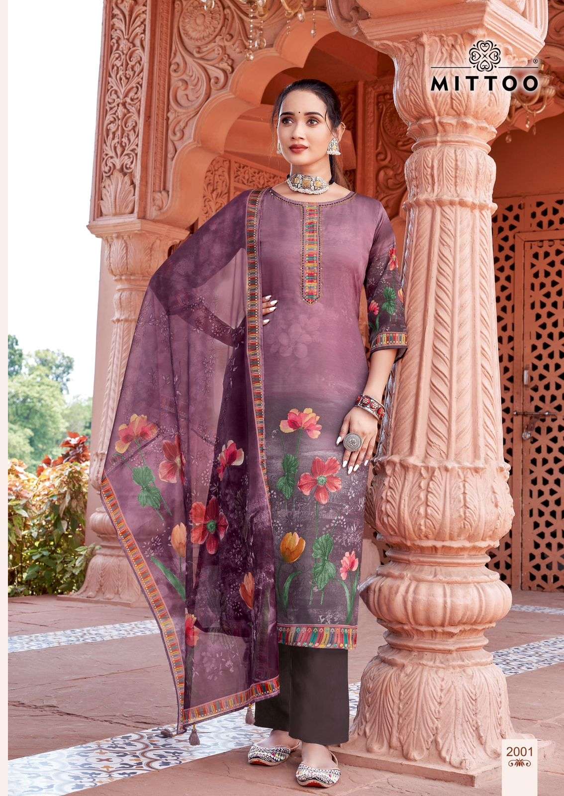 MITTOO NIHAAR SATIN PRINT FANCY LADIES KURTI COMBO SET 