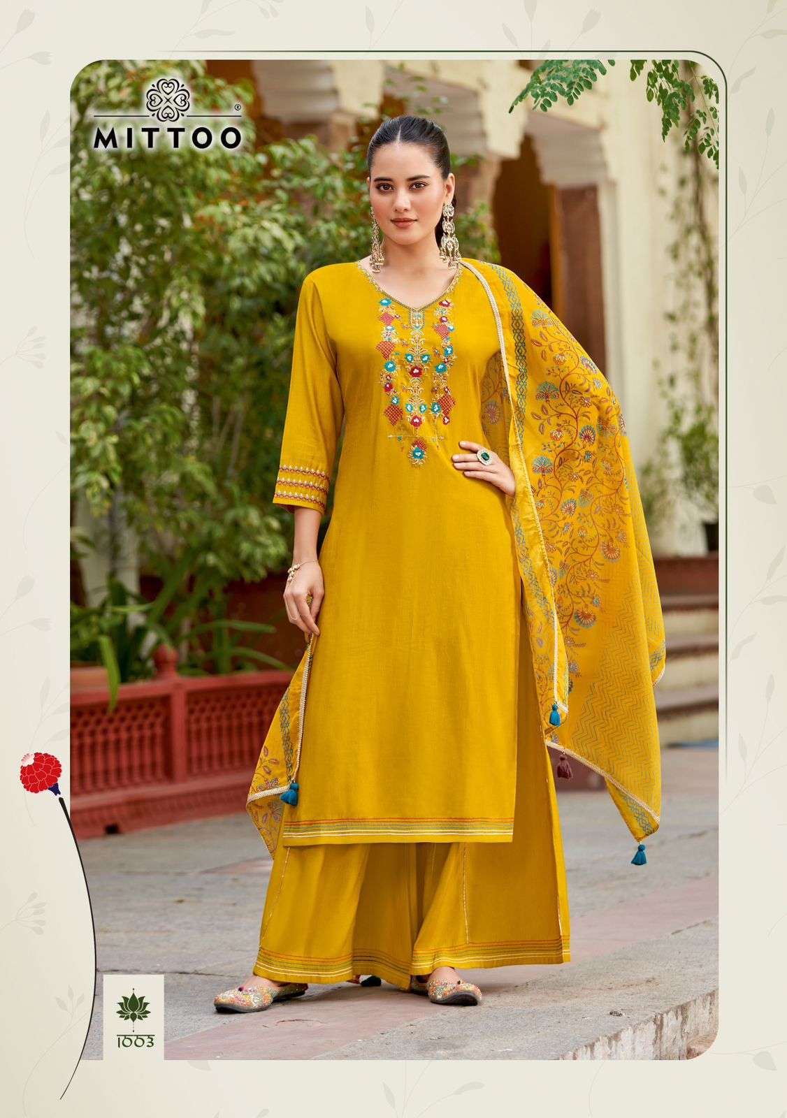 MITTOO VAIDEHI RAYON FANCY WORK LADIES SUIT