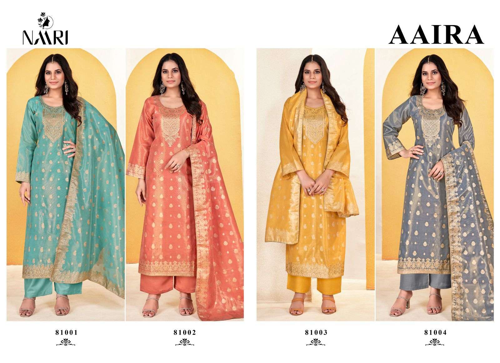 NAARI AAIRA JACQUARD SWAROVSKI WORK SALWAR SUIT
