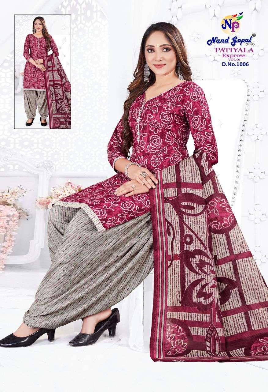 NAND GOPAL PATIYALA EXPRESS VOL 1 COTTON SALWAR SUIT
