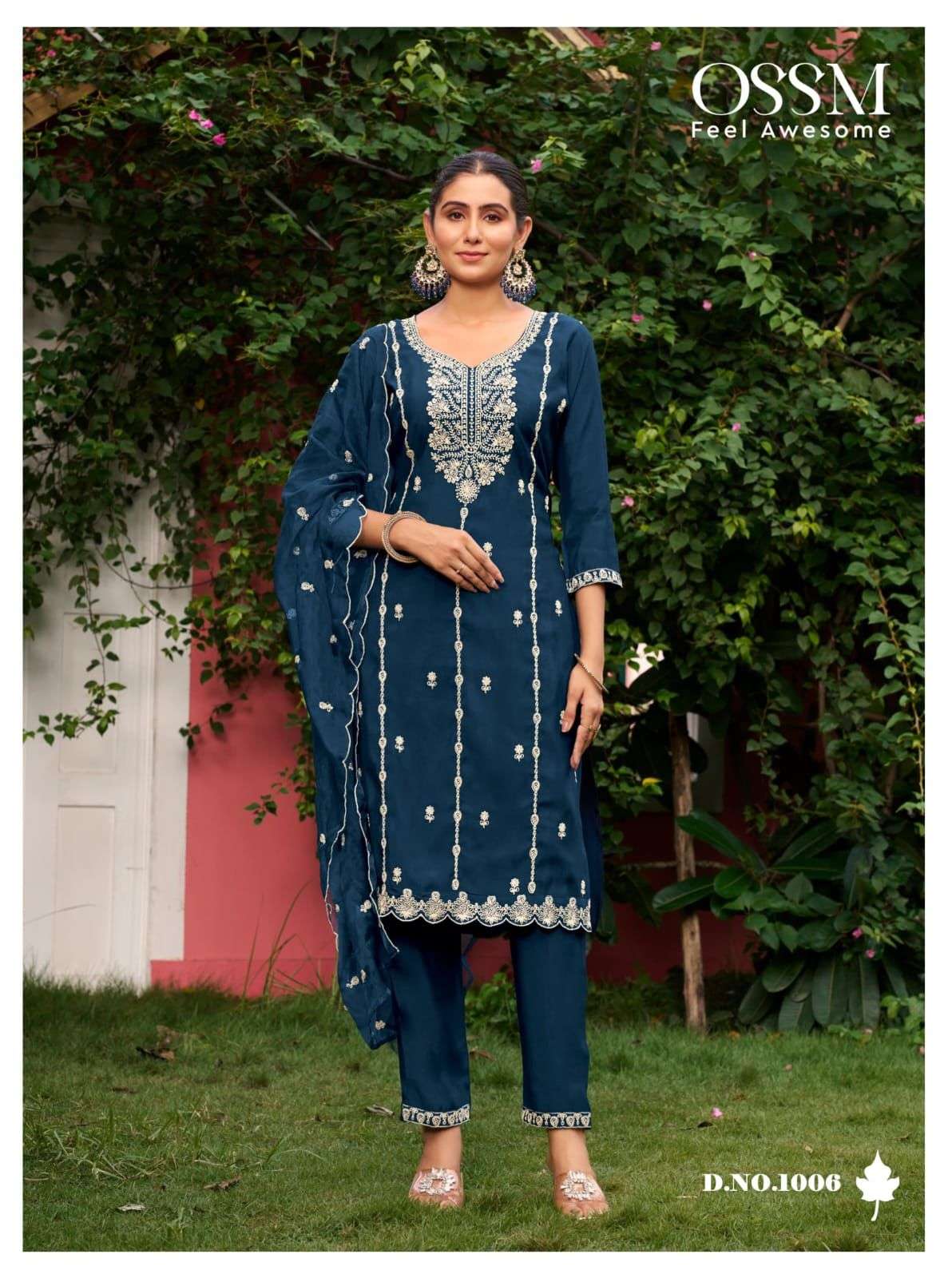 OSSM GULABI VOL 3 VISCOSE SILK FANCY EMBROIDERY KURTI COMBO SET