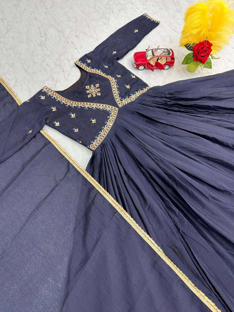 PC 406 GOWN DUPATTA