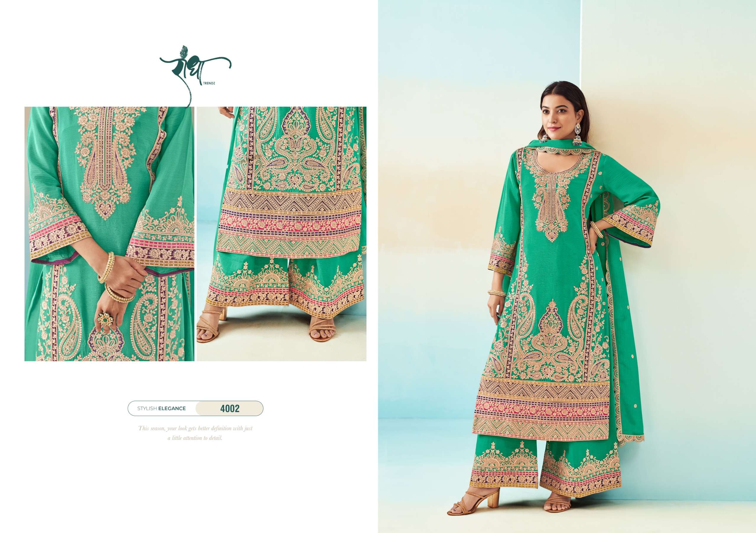 RADHA TRENDZ  RASHMI VOL 2 HEAVY EMBROIDERY DESIGNER SUIT