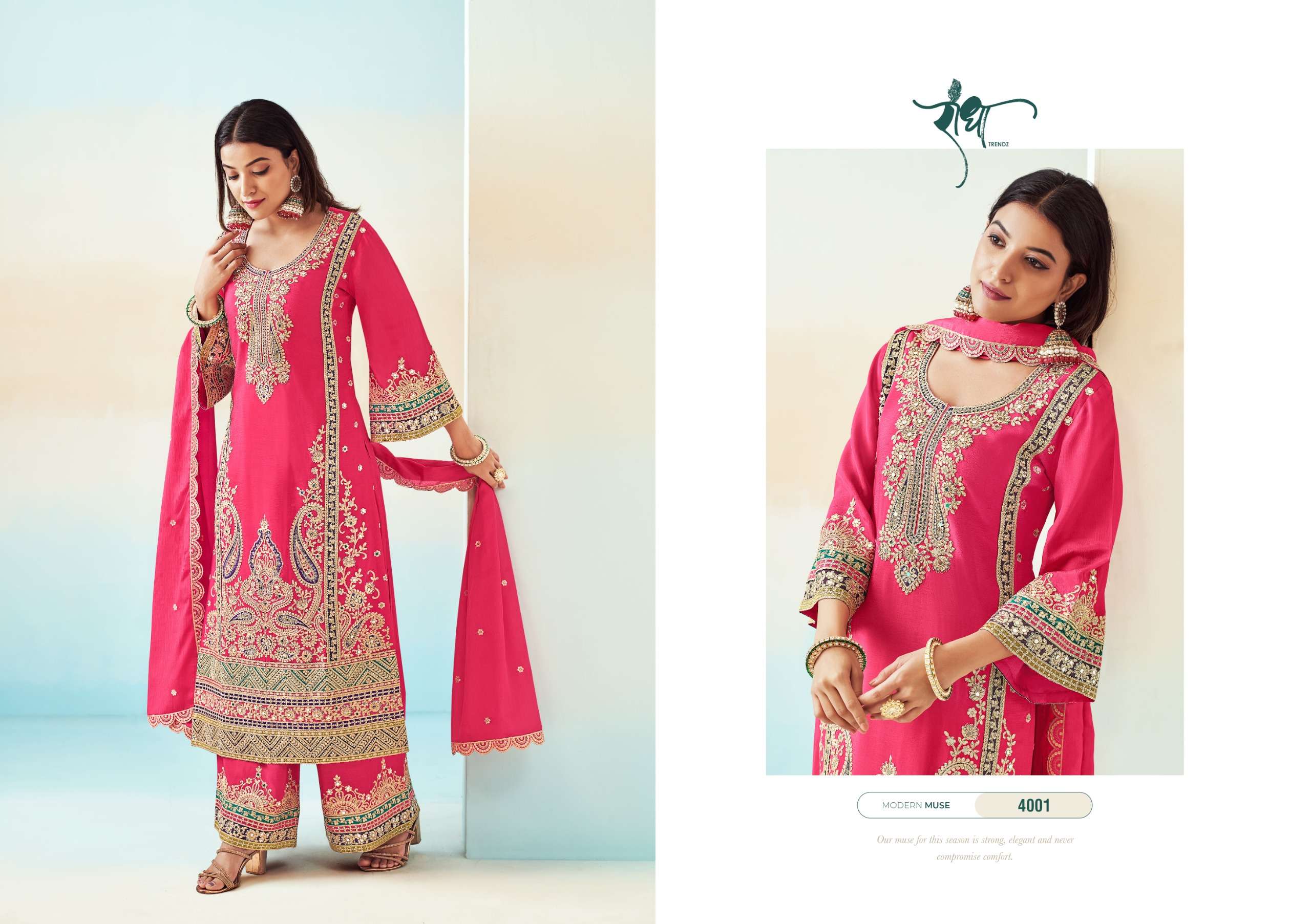 RADHA TRENDZ  RASHMI VOL 2 HEAVY EMBROIDERY DESIGNER SUIT