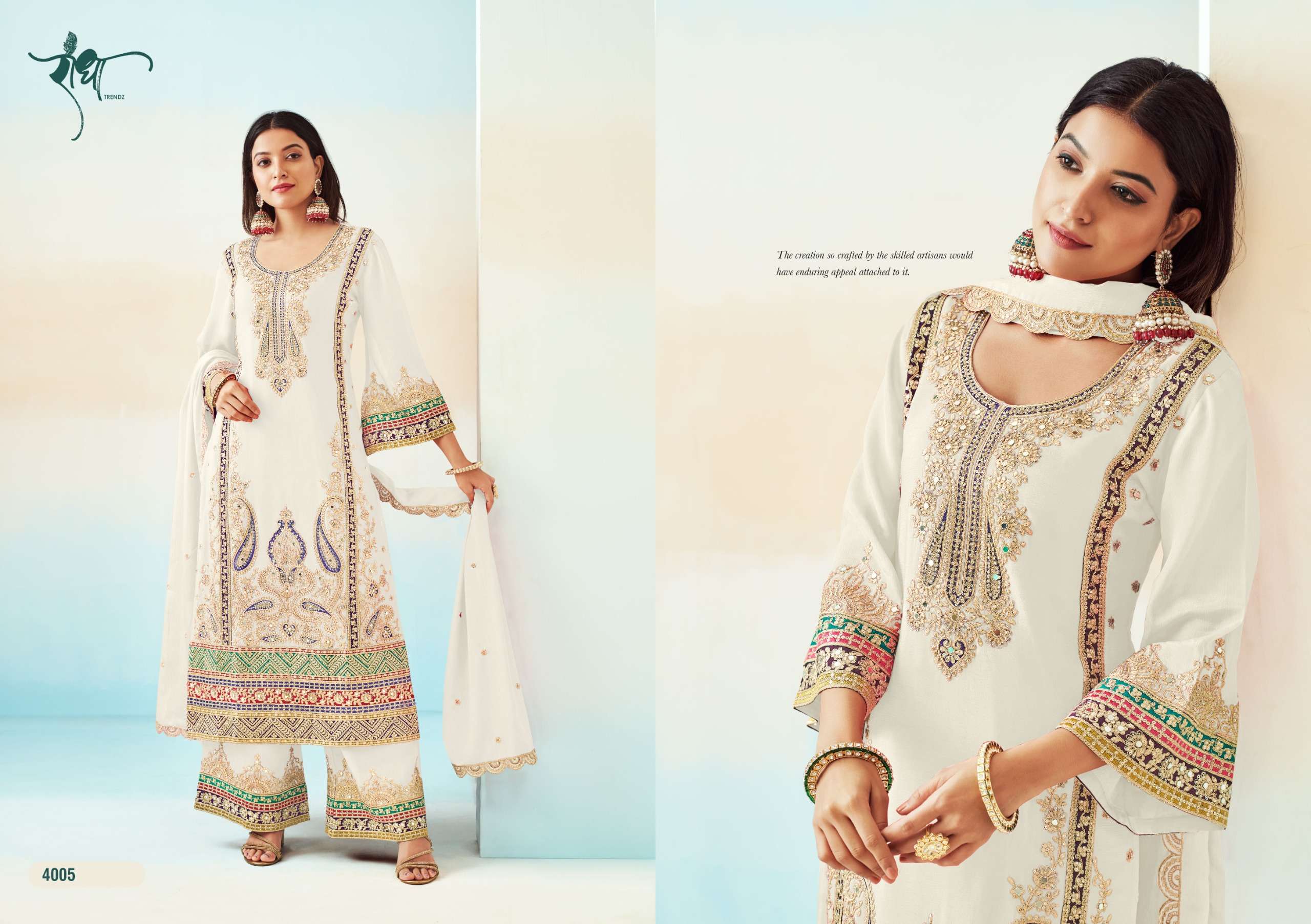 RADHA TRENDZ  RASHMI VOL 2 HEAVY EMBROIDERY DESIGNER SUIT