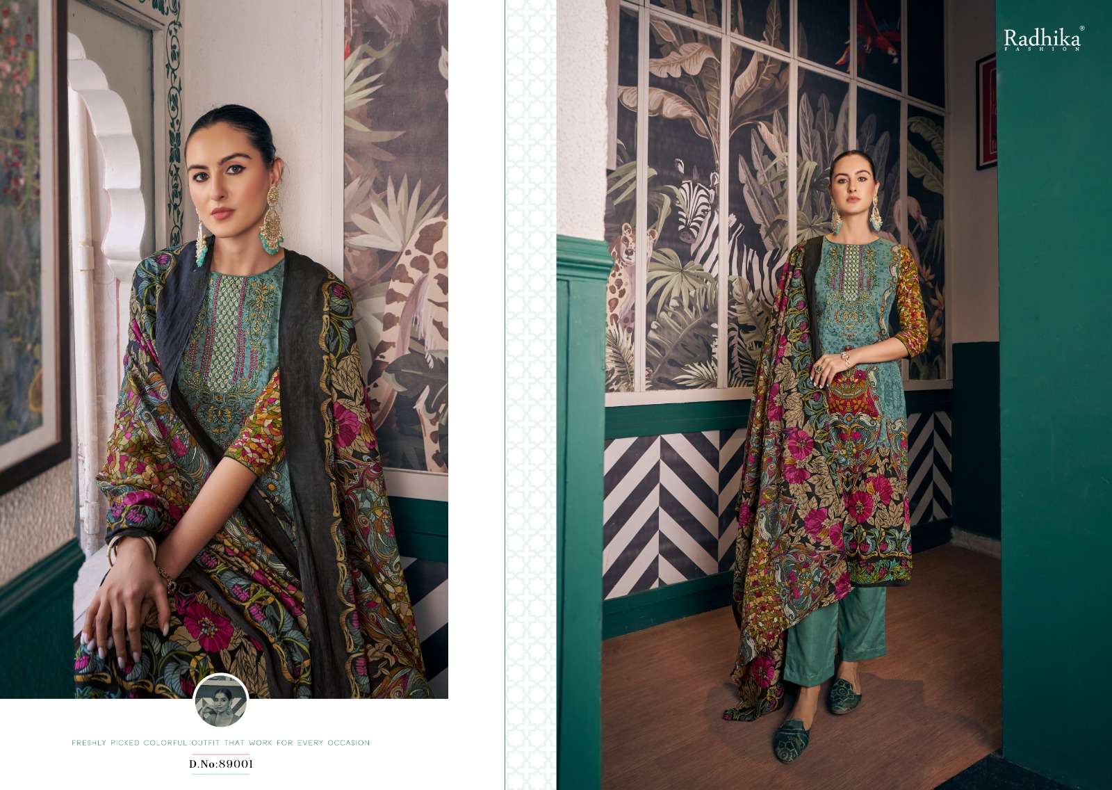 RADHIKA FASHION AZARA AFSHANA VOL 2 COTTON DESIGNER PRINT SUIT