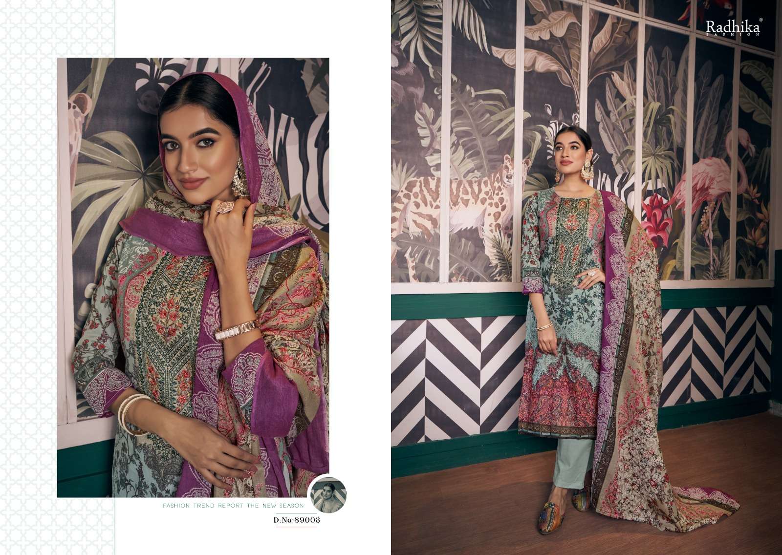 RADHIKA FASHION AZARA AFSHANA VOL 2 COTTON DESIGNER PRINT SUIT