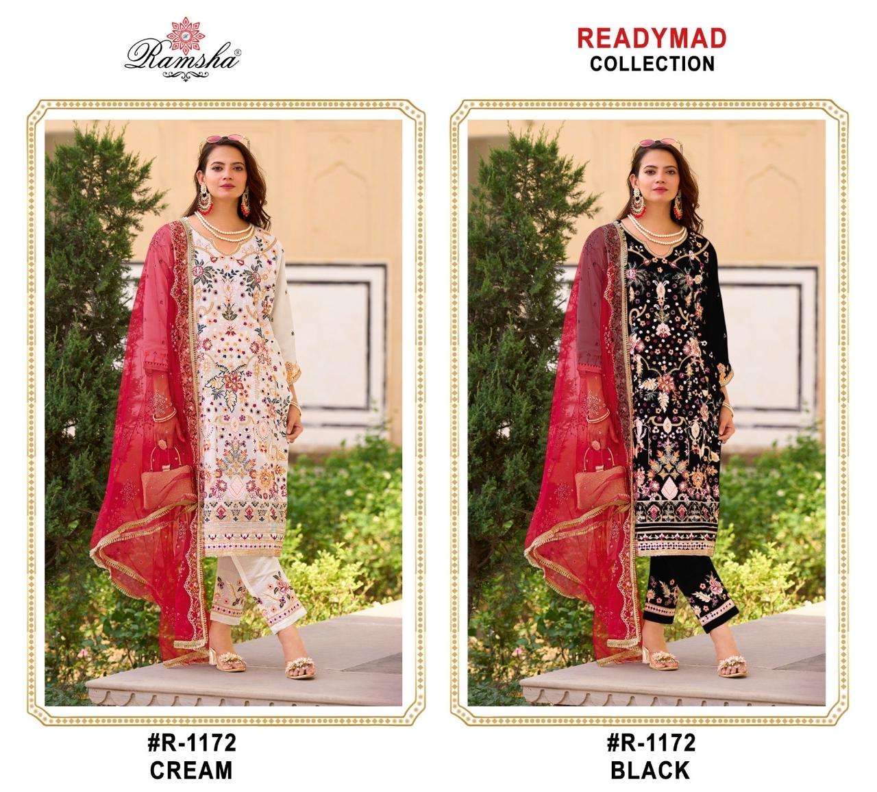 RAMSHA R 1172 GEORGETTE HEAVY EMBROIDERED SUIT