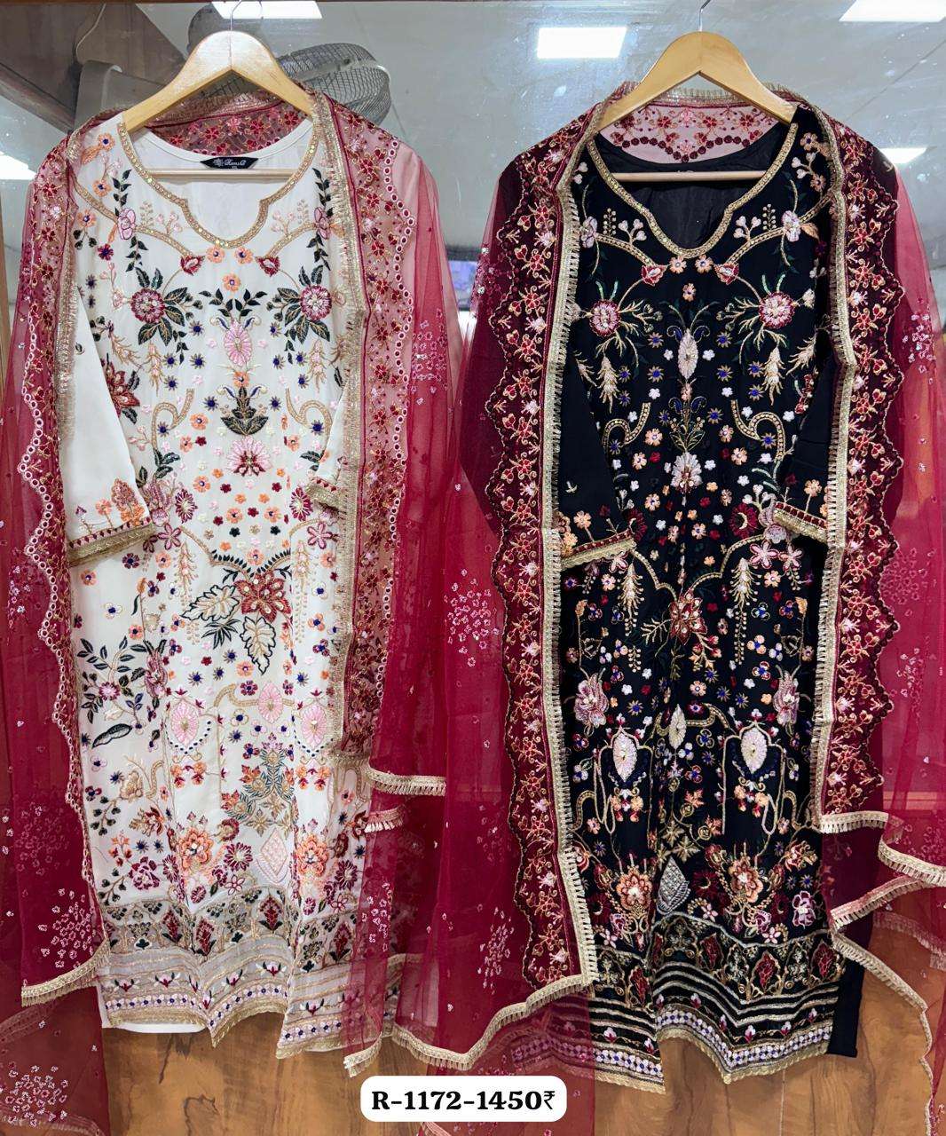 RAMSHA R 1172 GEORGETTE HEAVY EMBROIDERED SUIT
