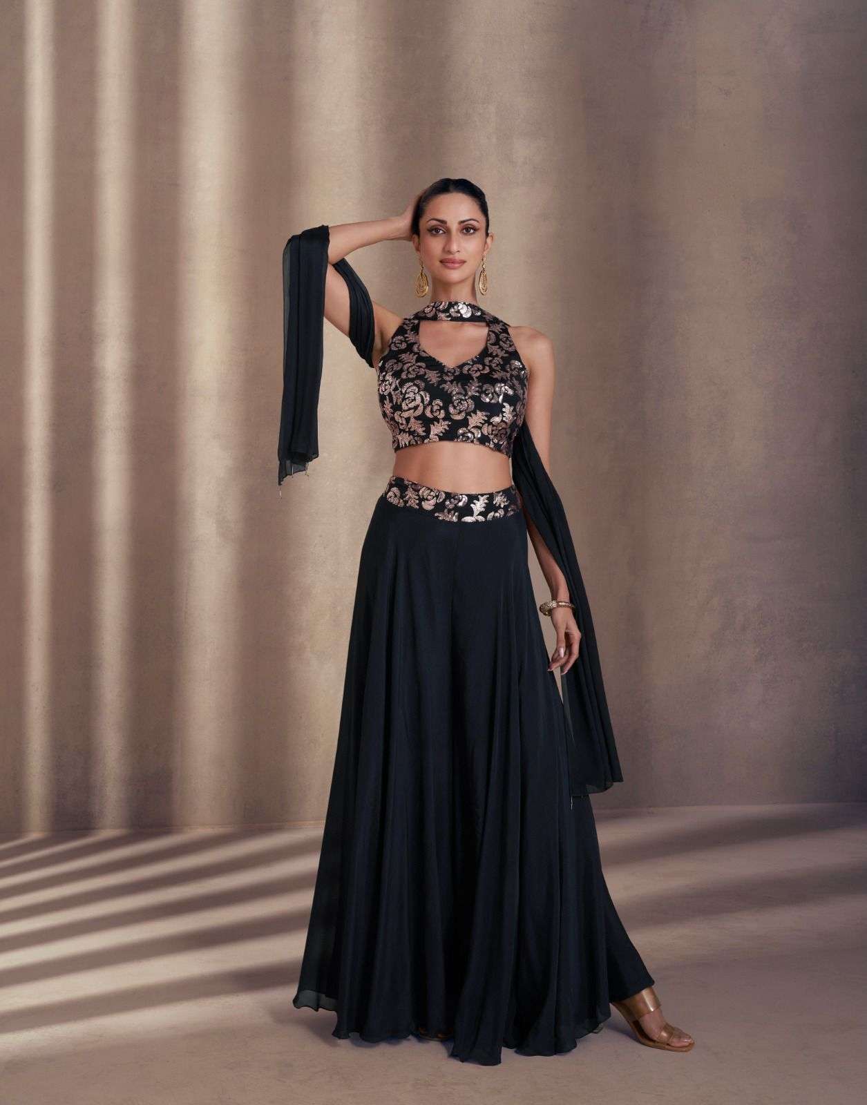 SAYURI DESIGNER NISHA SILK DESIGNER PARTY WEAR DRESS